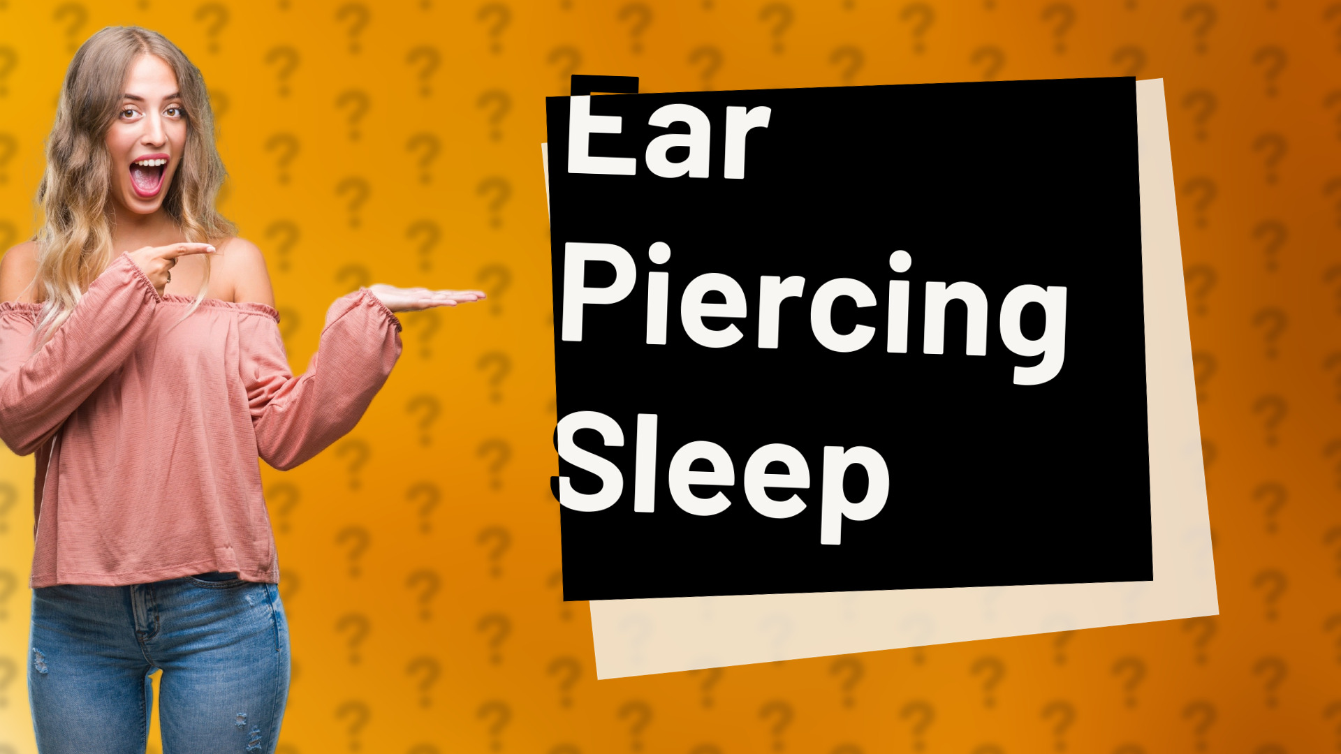 Ear Piercing Sleep