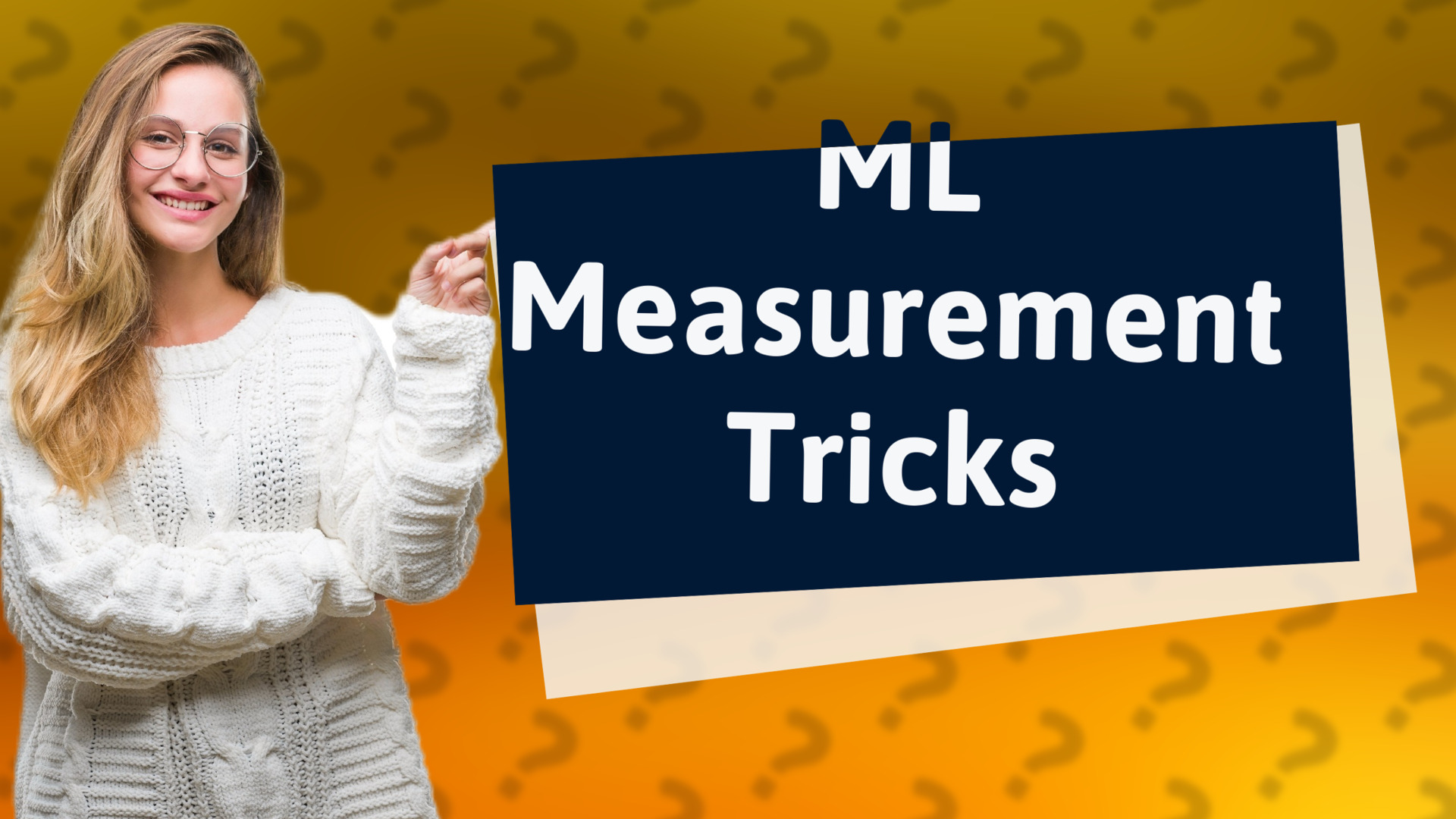 ML Measurement Tricks