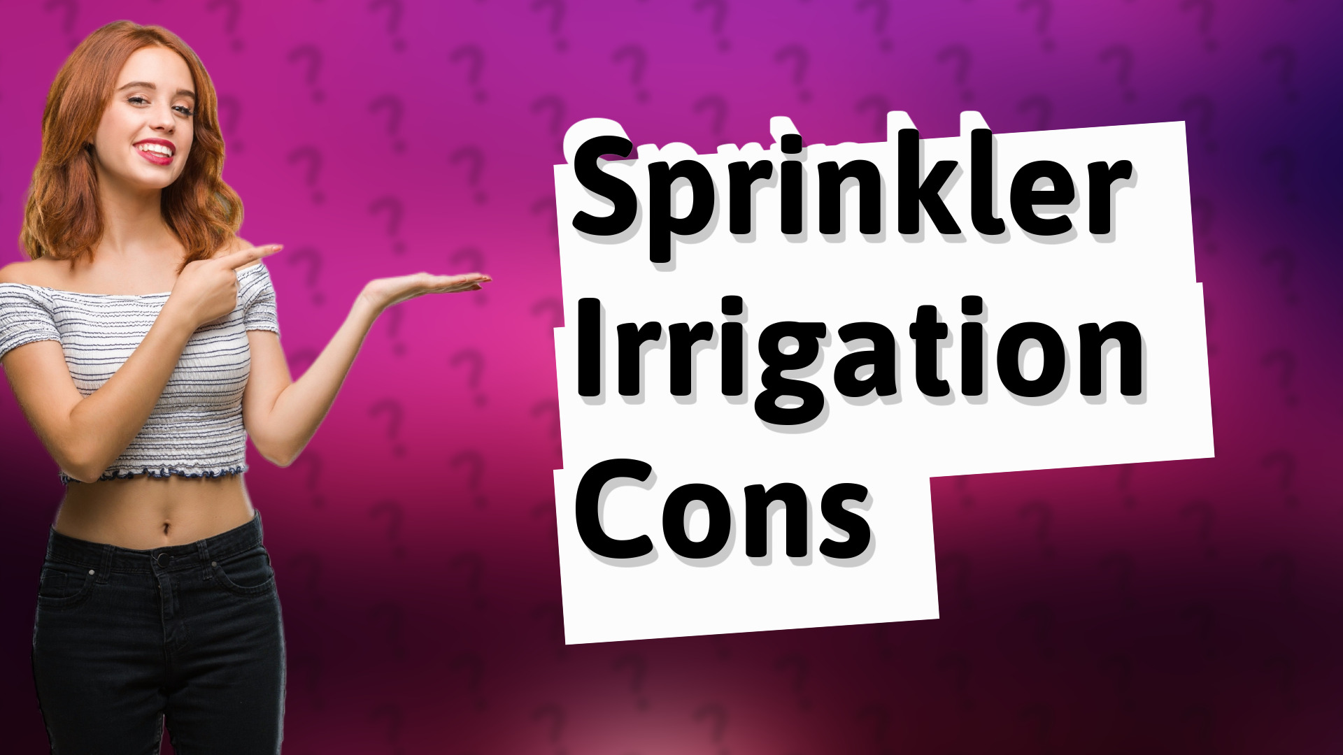 Sprinkler Irrigation Cons