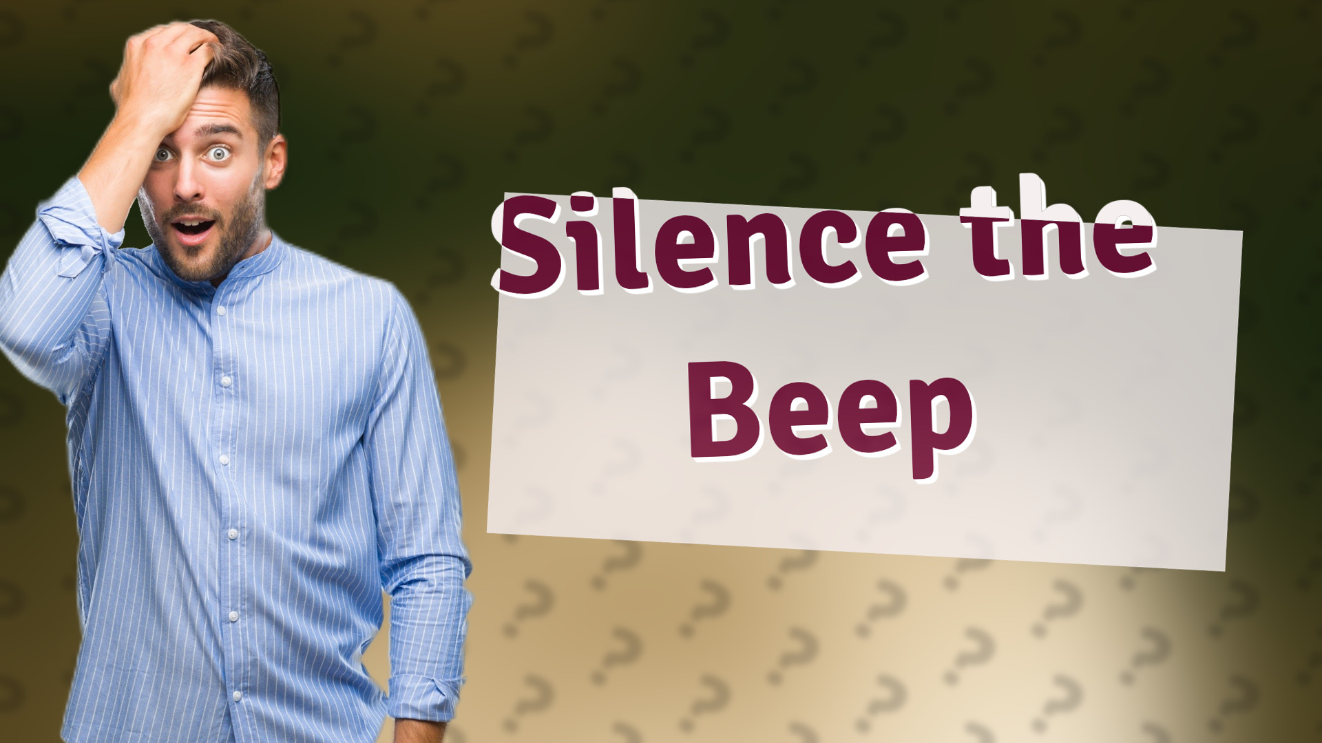 Silence the Beep