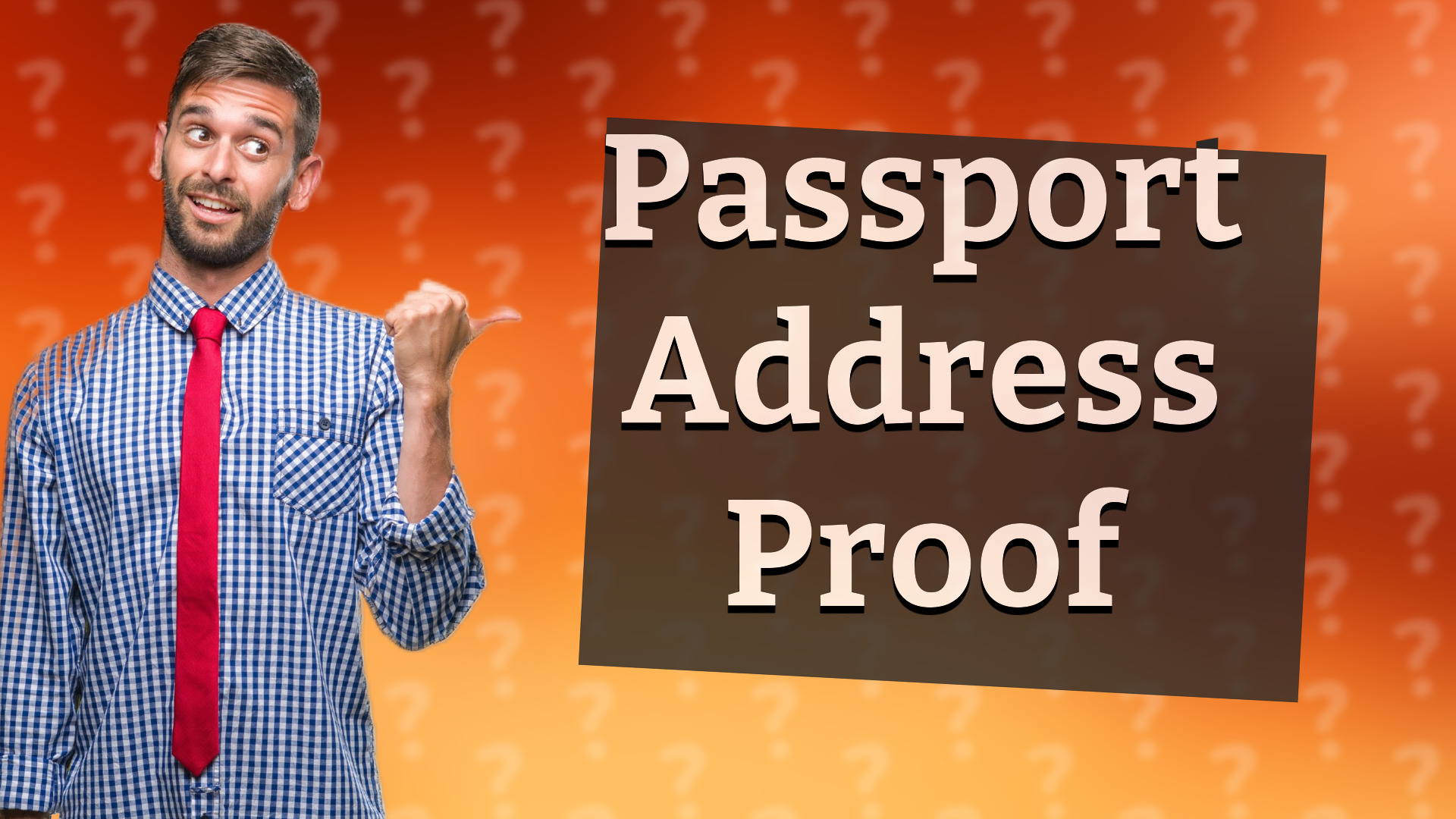 Passport Address Proof