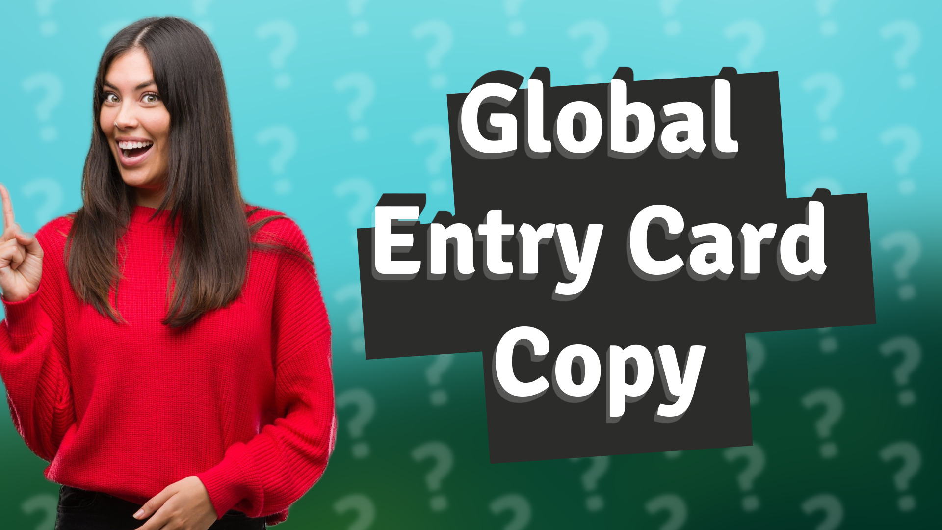 Global Entry Card Copy