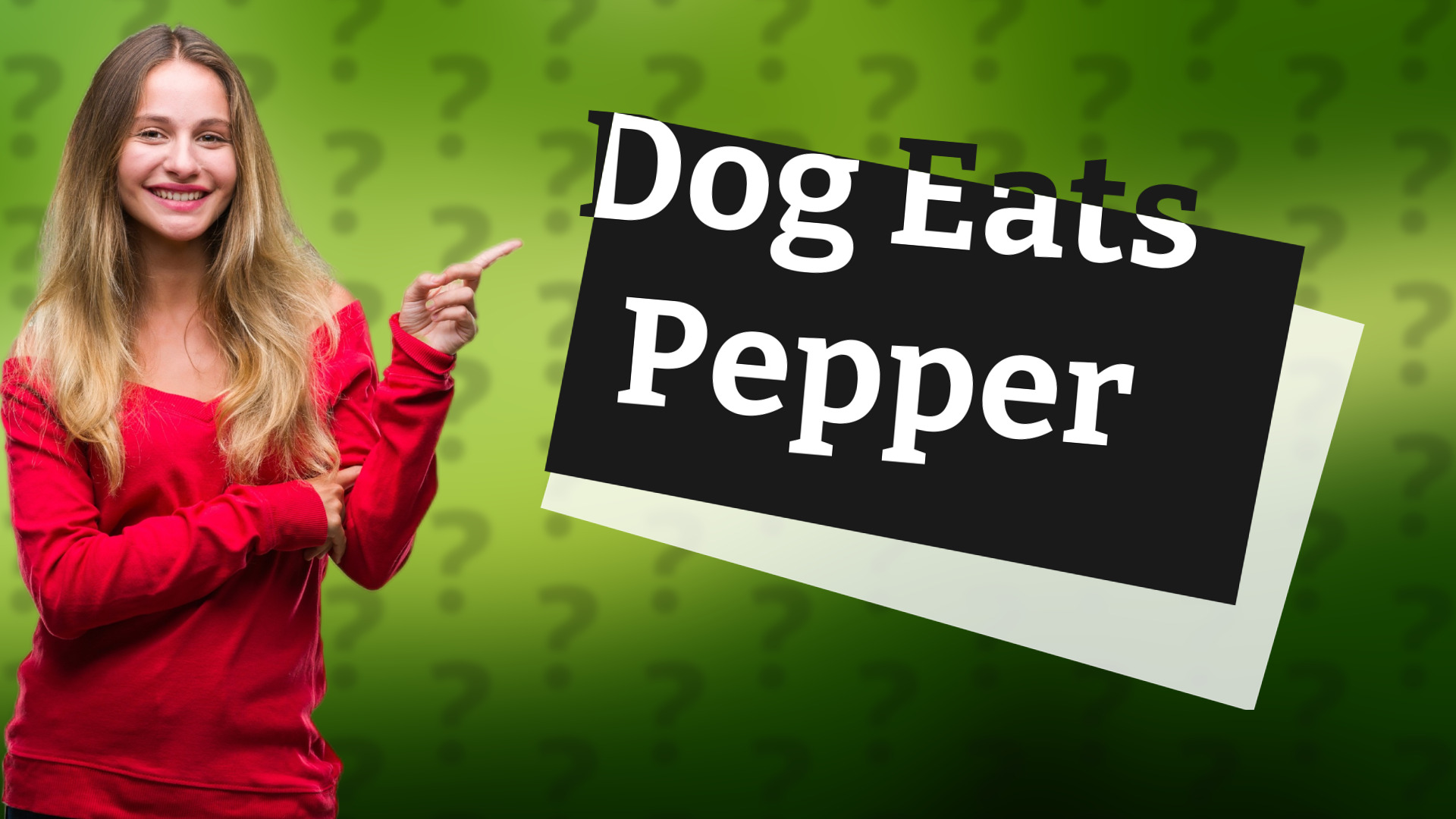 Dog Eats Pepper