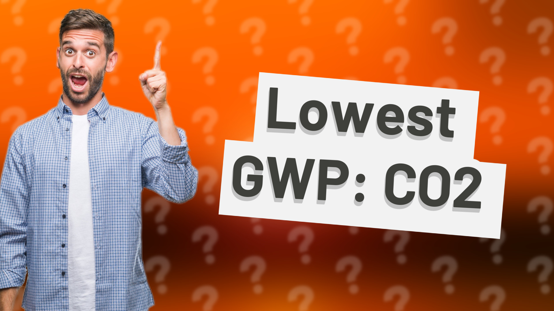 Lowest GWP: CO2