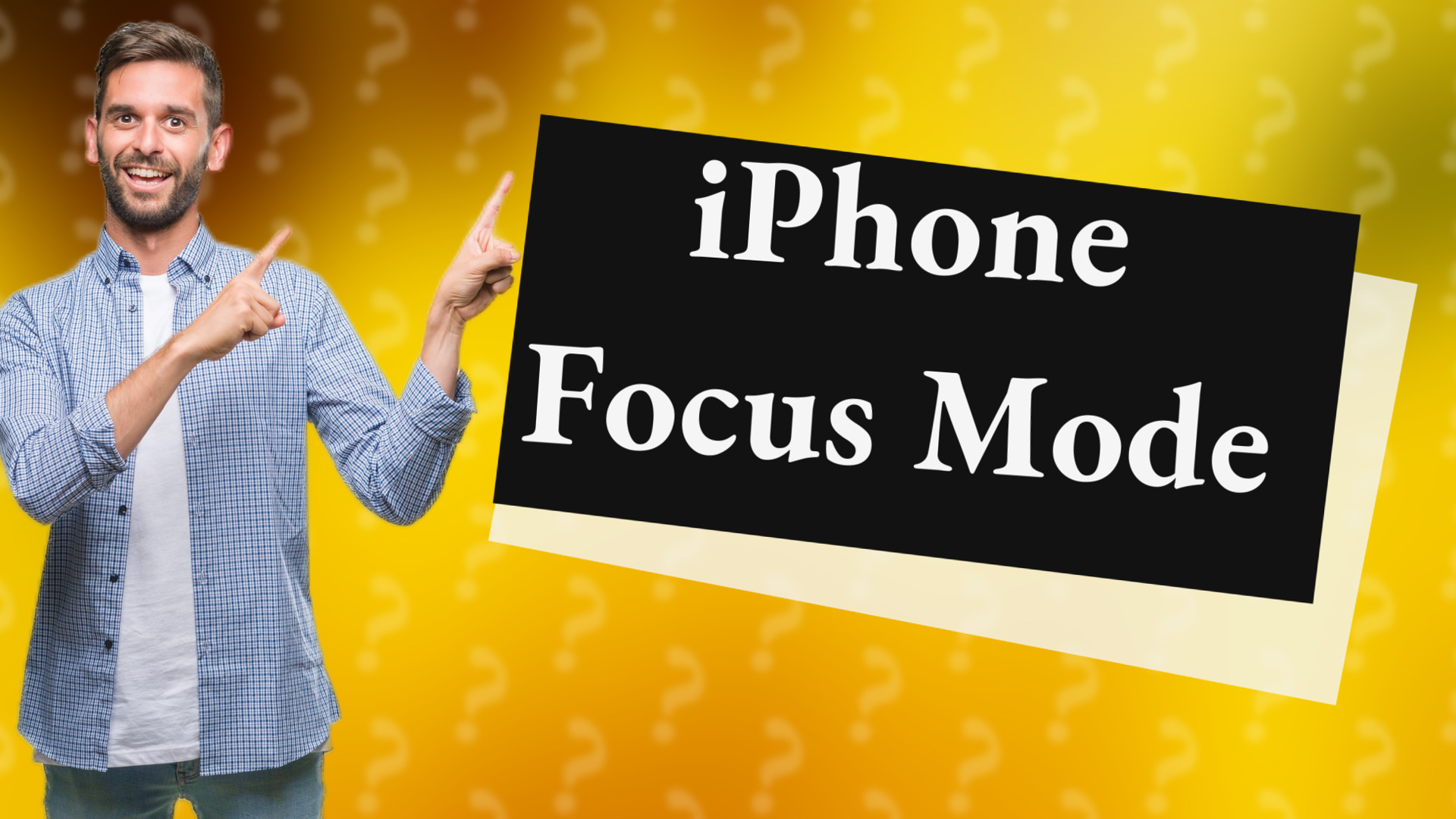 iPhone Focus Mode