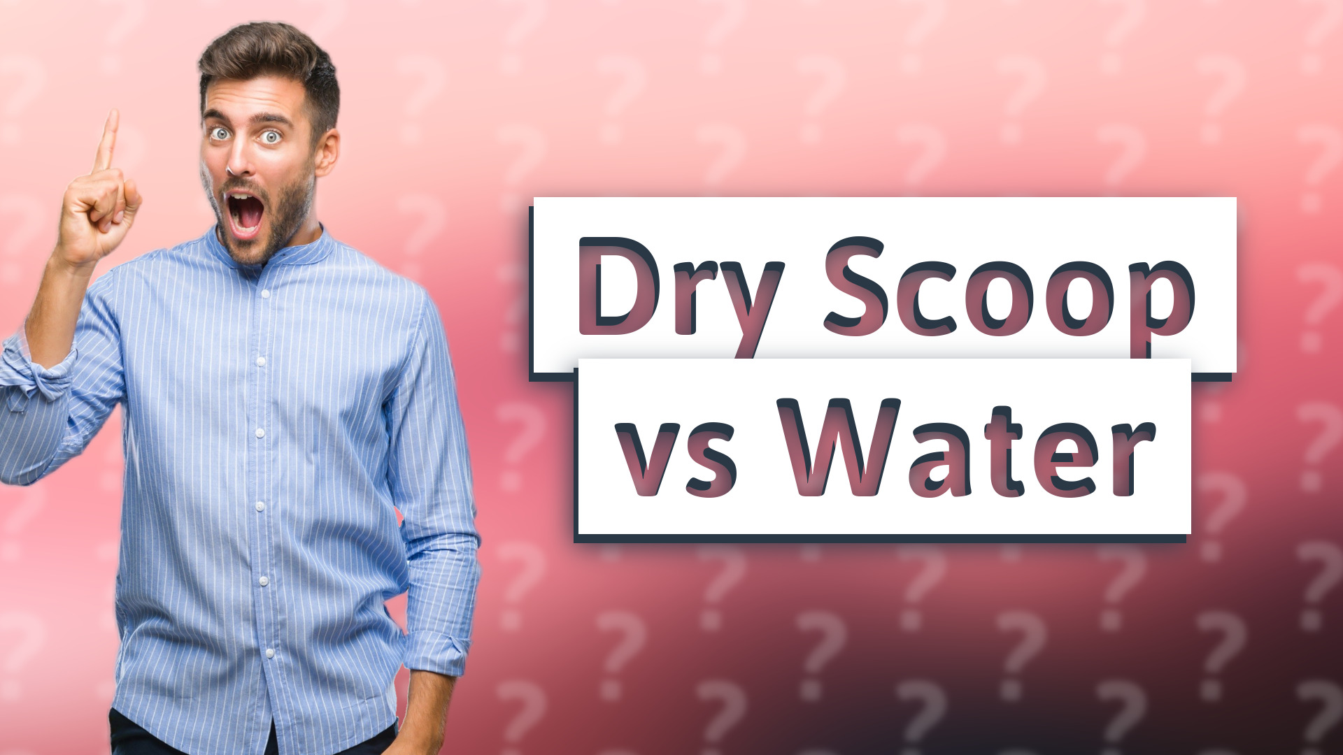 Dry Scoop vs Water