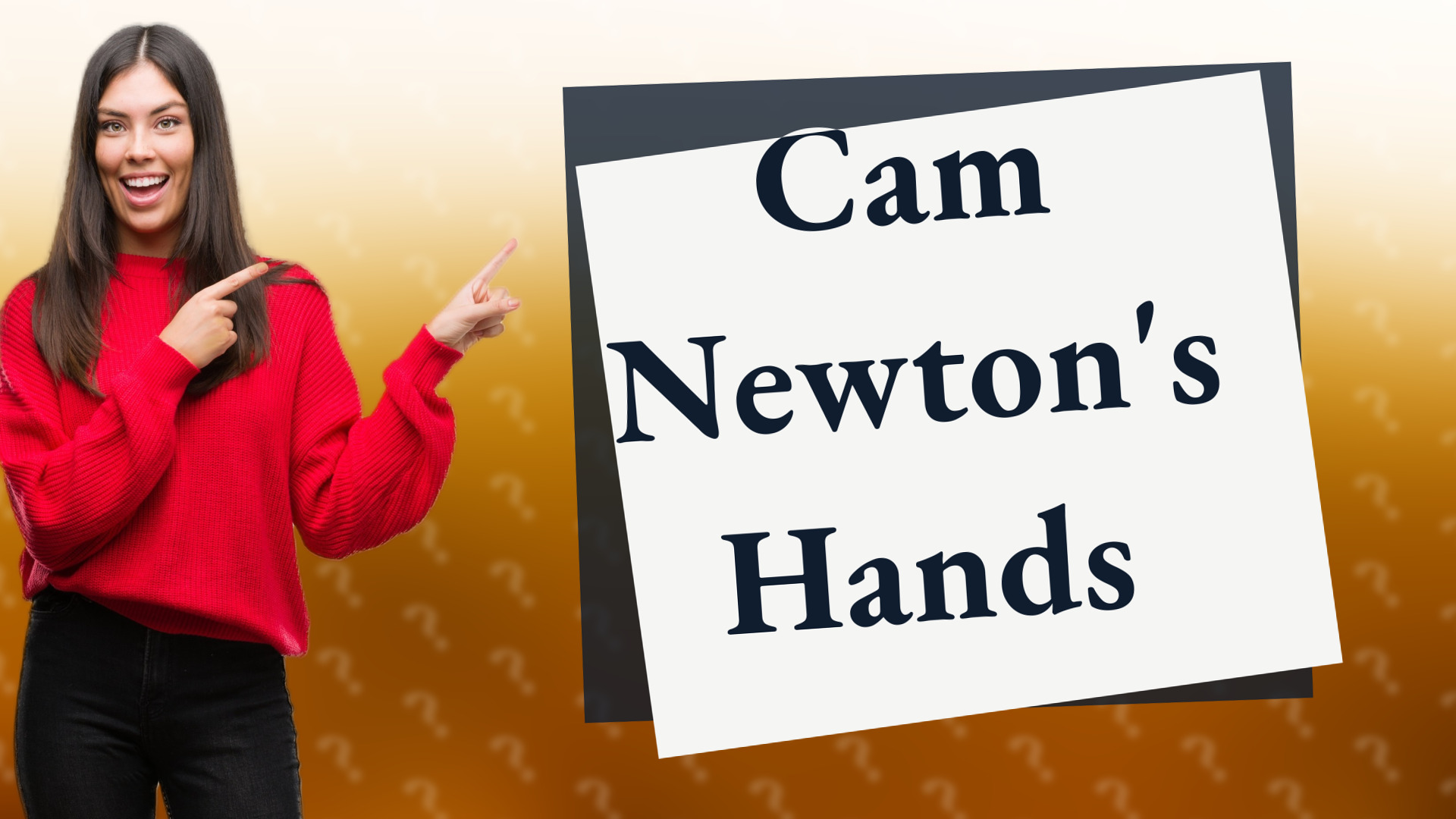 Cam Newton's Hands
