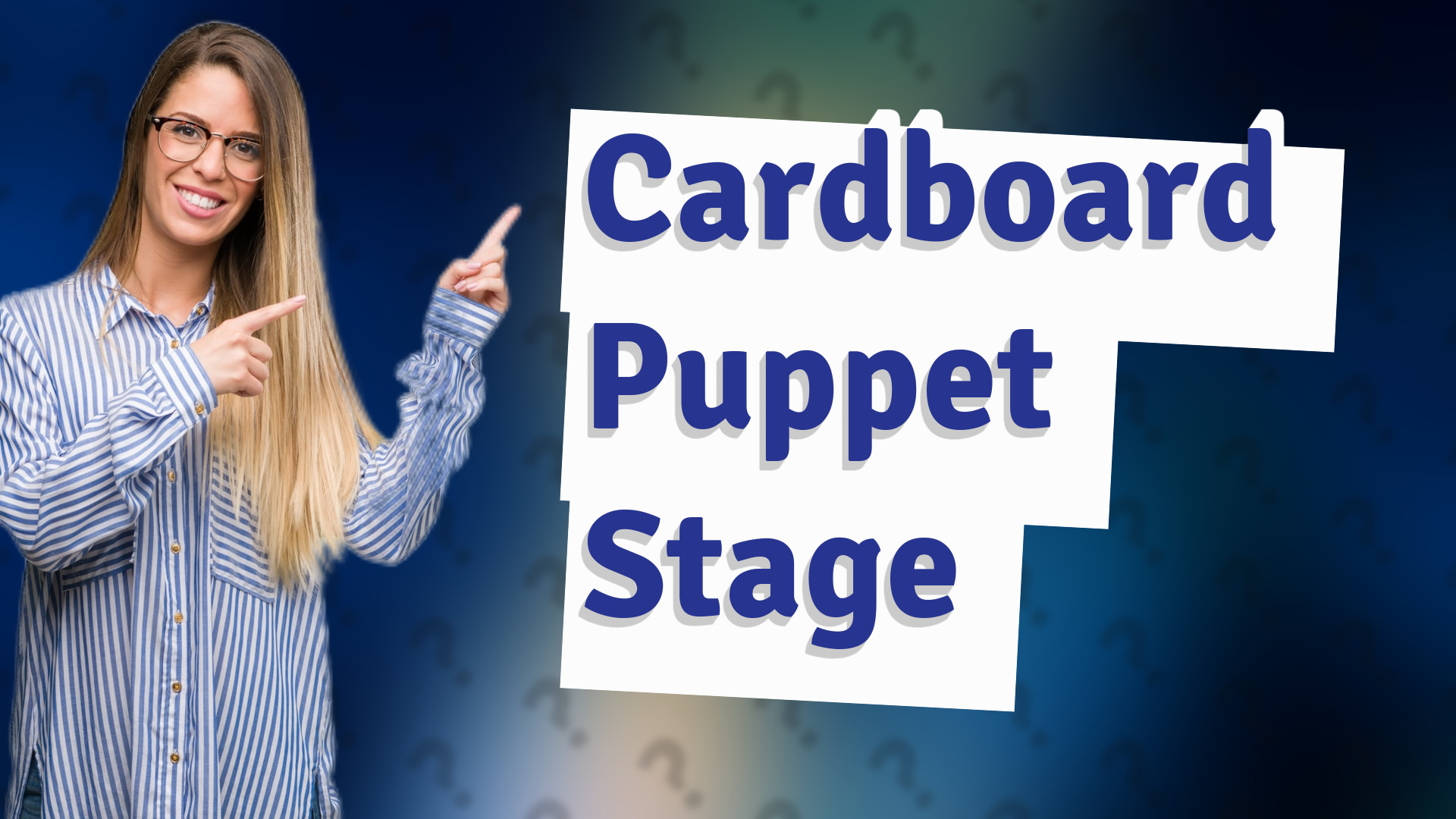 Cardboard Puppet Stage