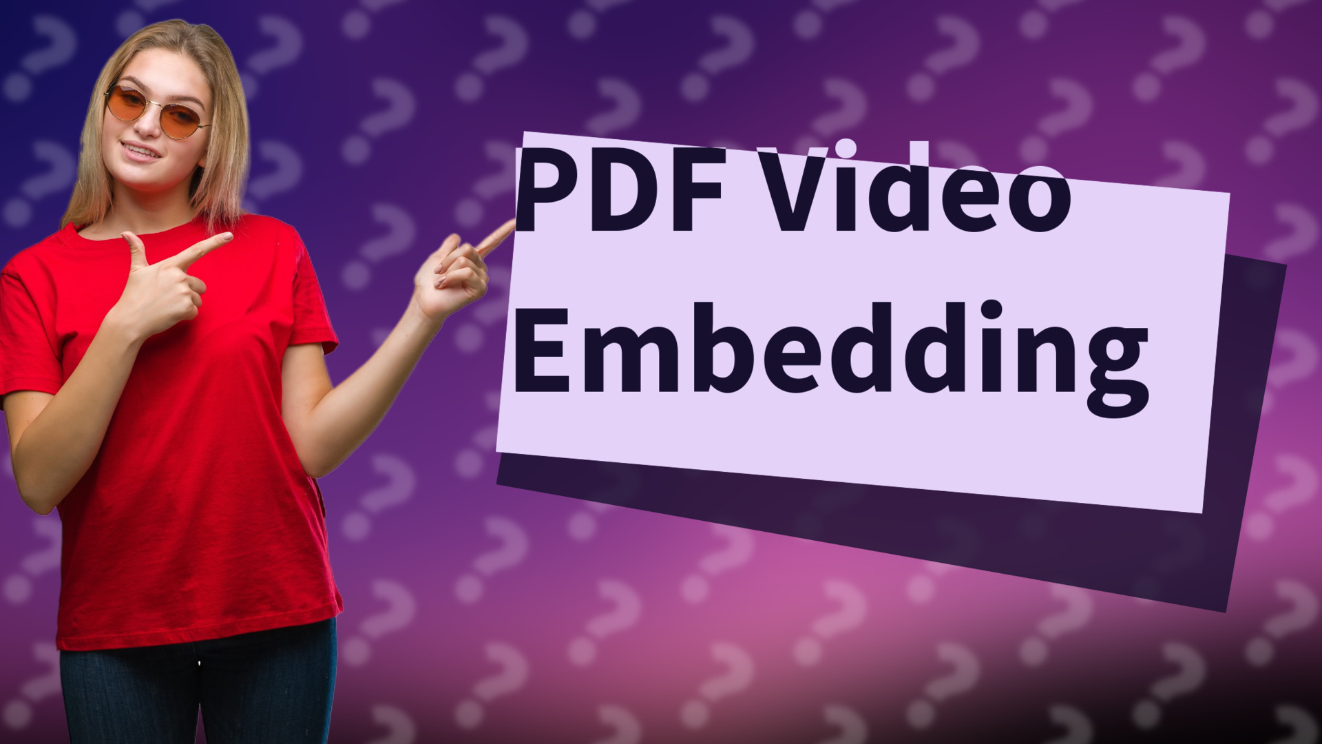 PDF Video Embedding