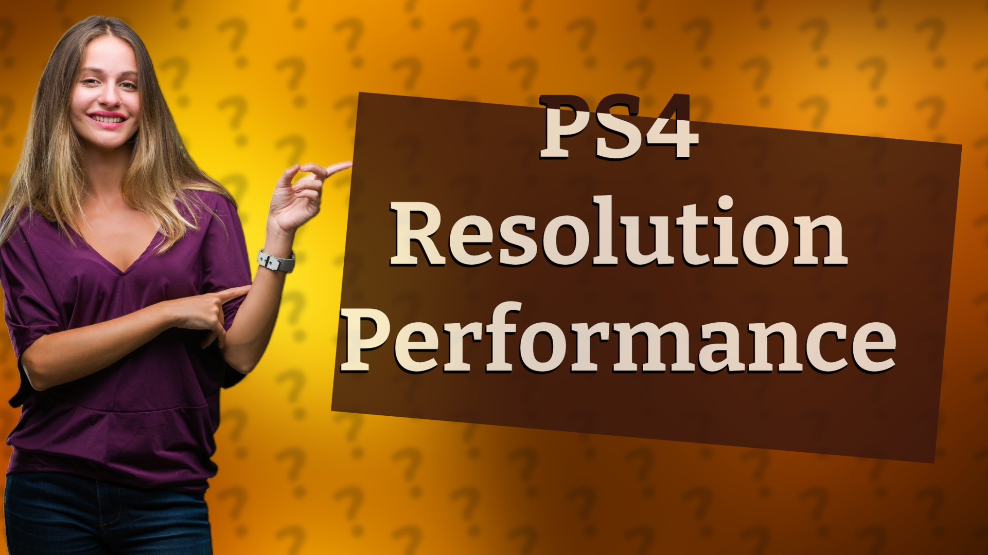 PS4 Resolution Performance