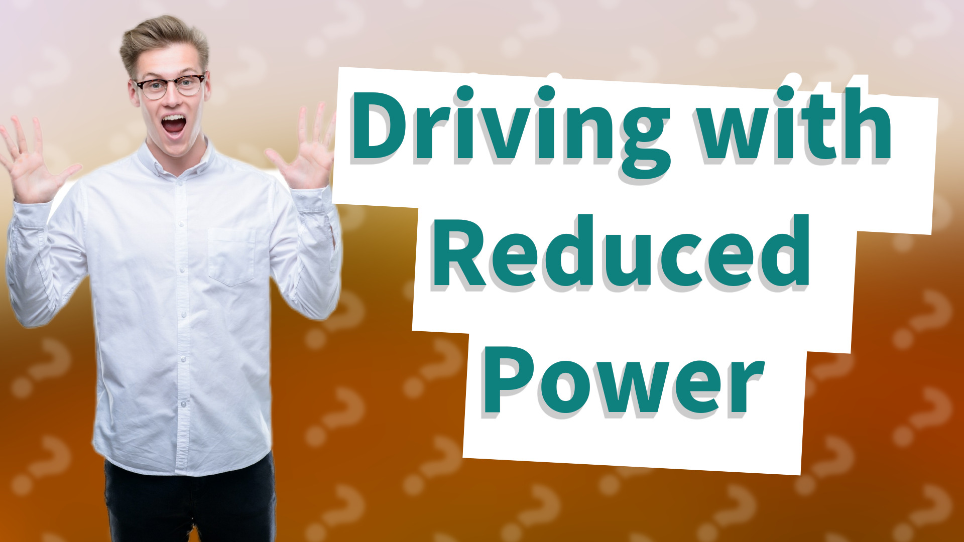 Driving with Reduced Power