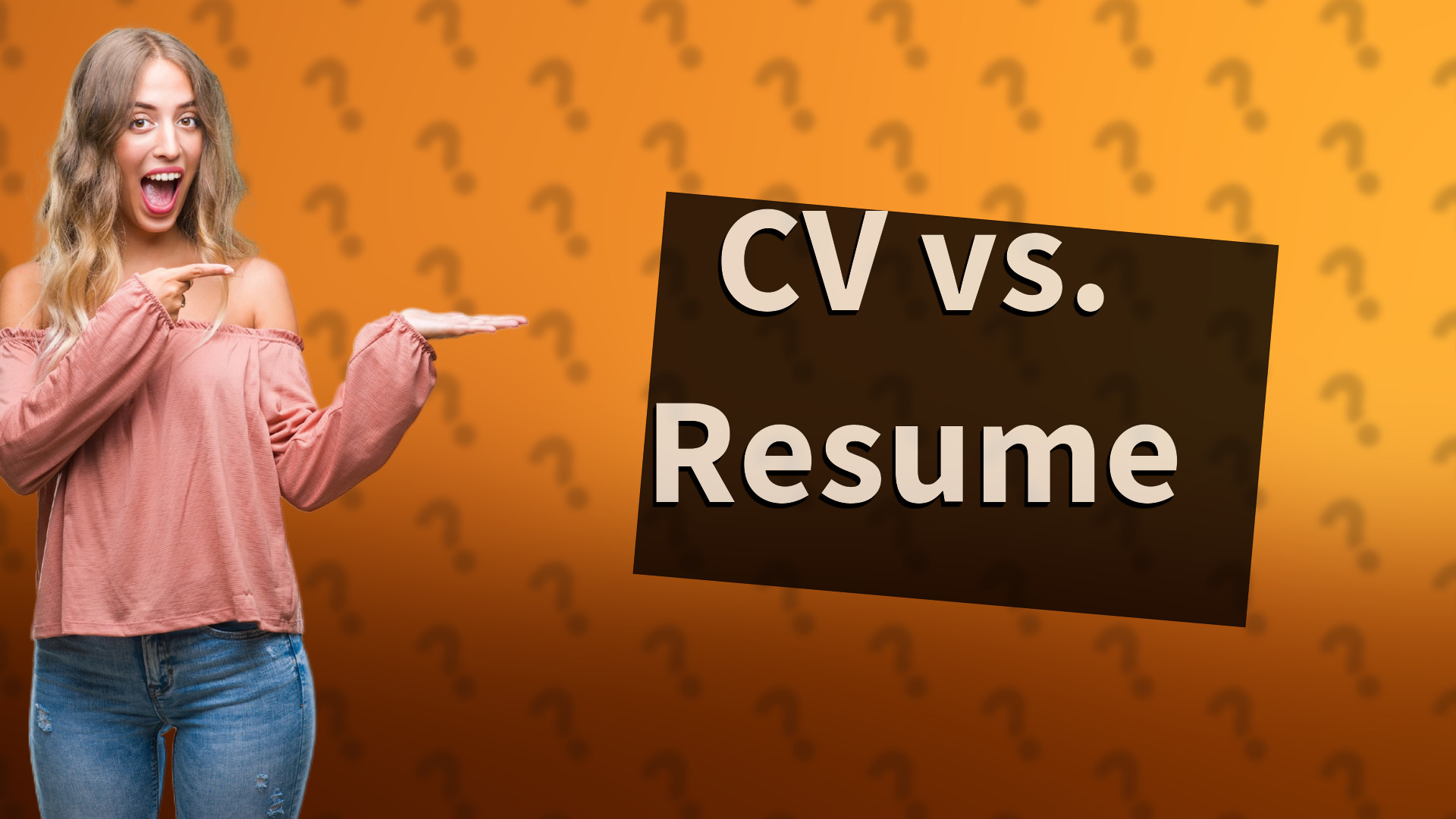CV vs. Resume