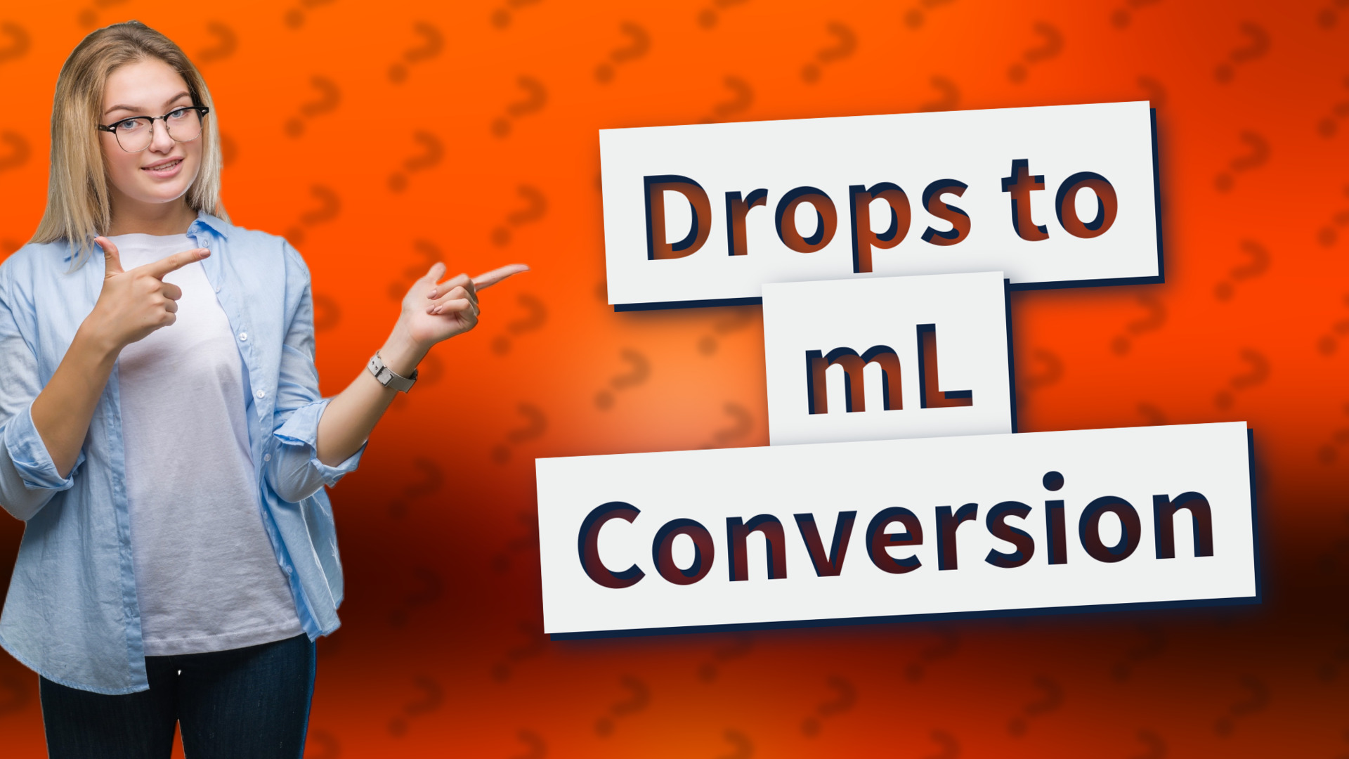 Drops to mL Conversion