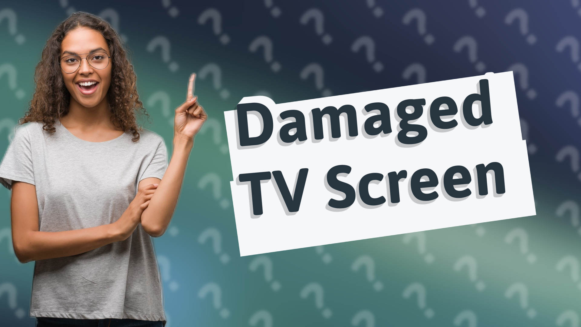 Damaged TV Screen