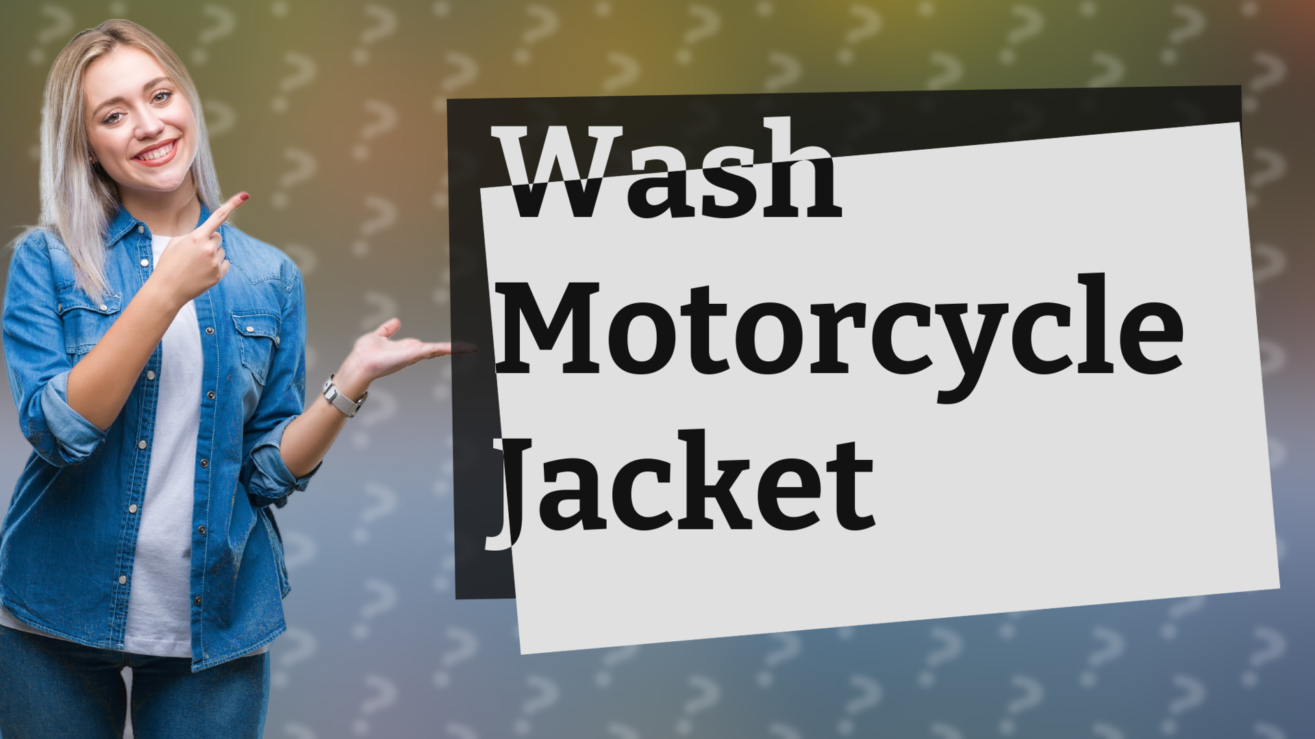 Wash Motorcycle Jacket