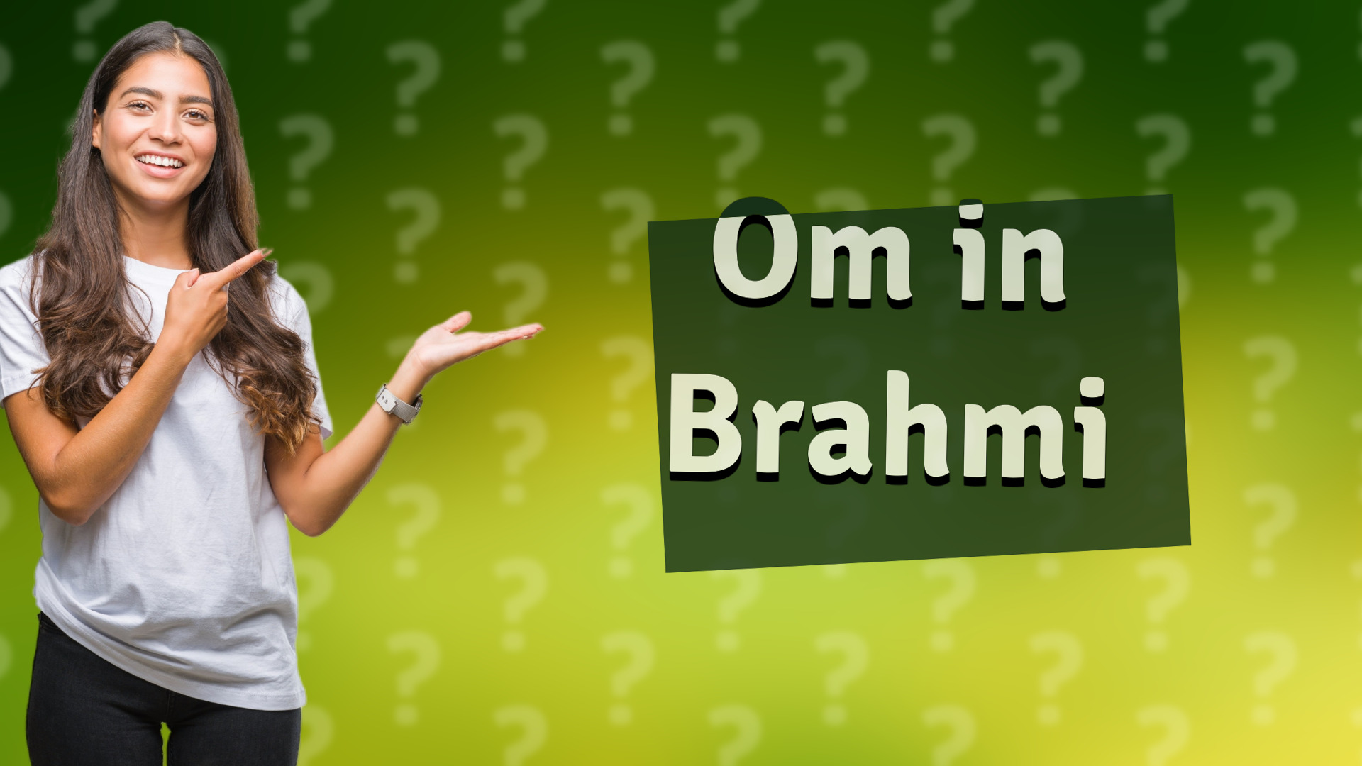 Om in Brahmi