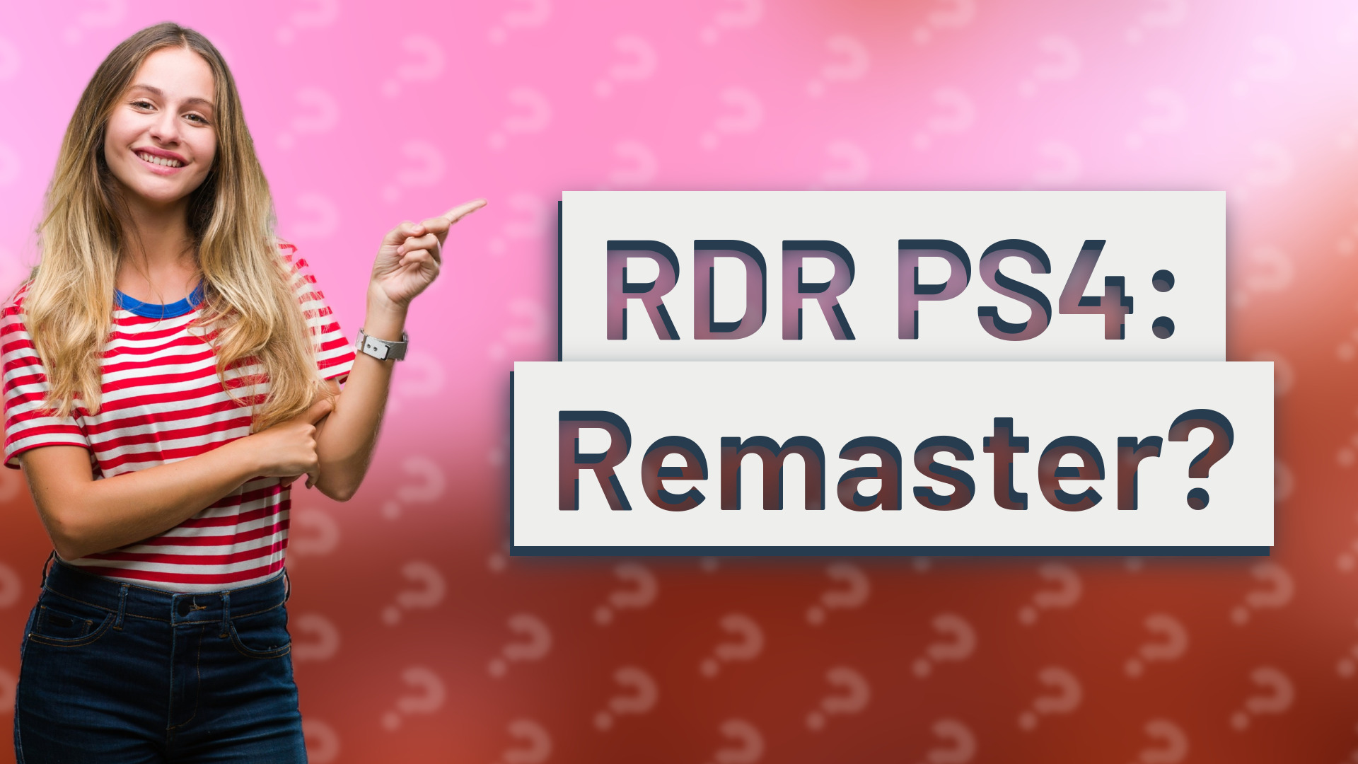 RDR PS4: Remaster?