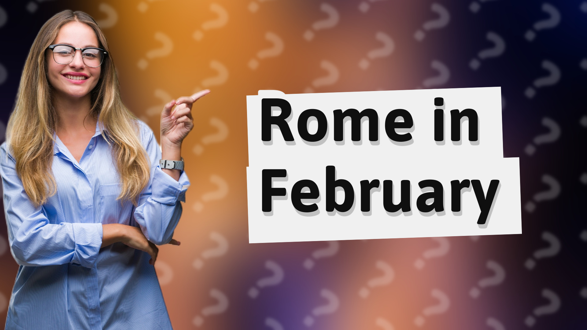 Rome in February