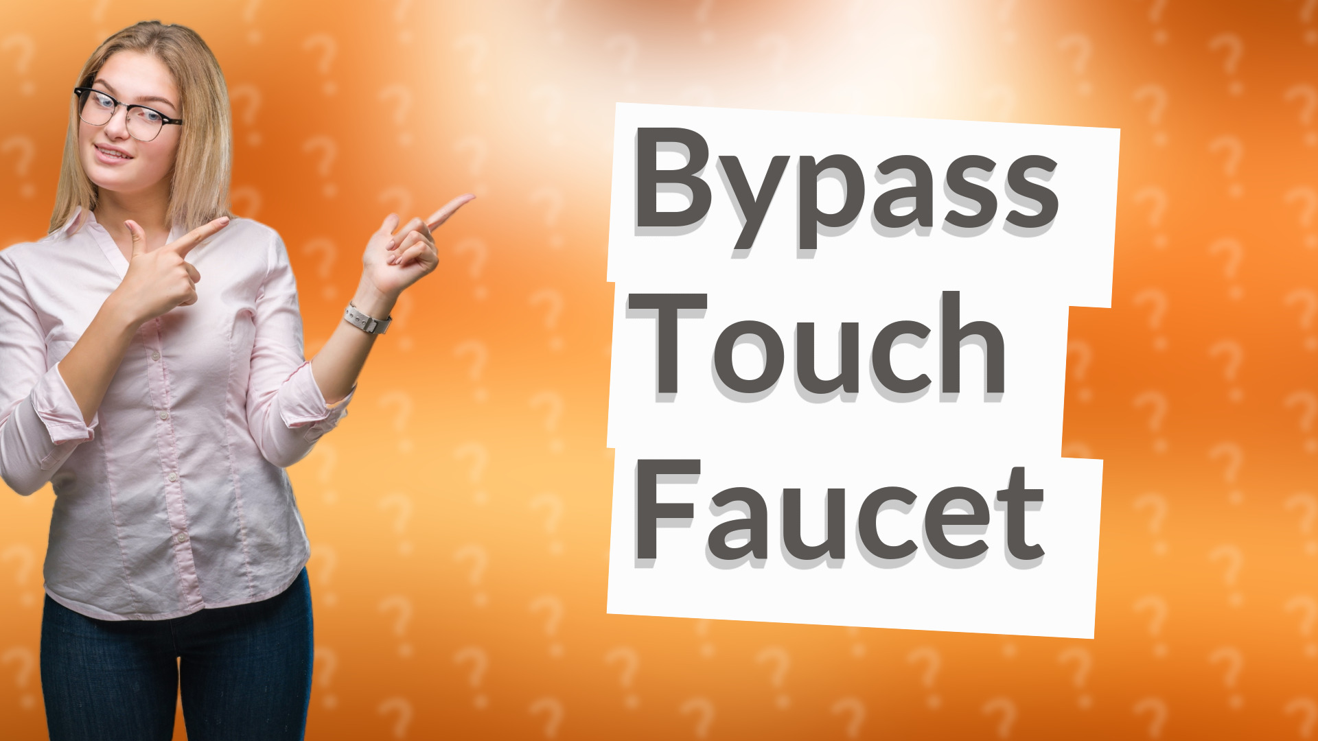 Bypass Touch Faucet