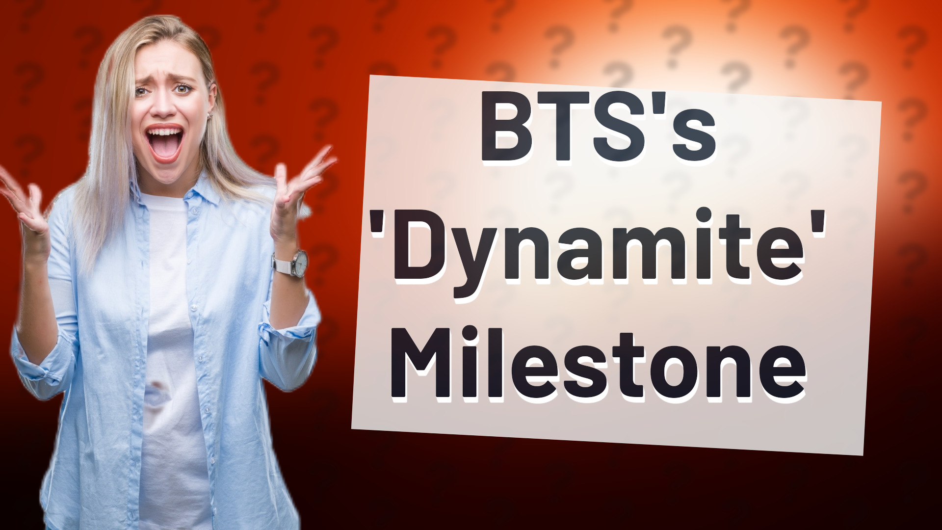BTS's 'Dynamite' Milestone