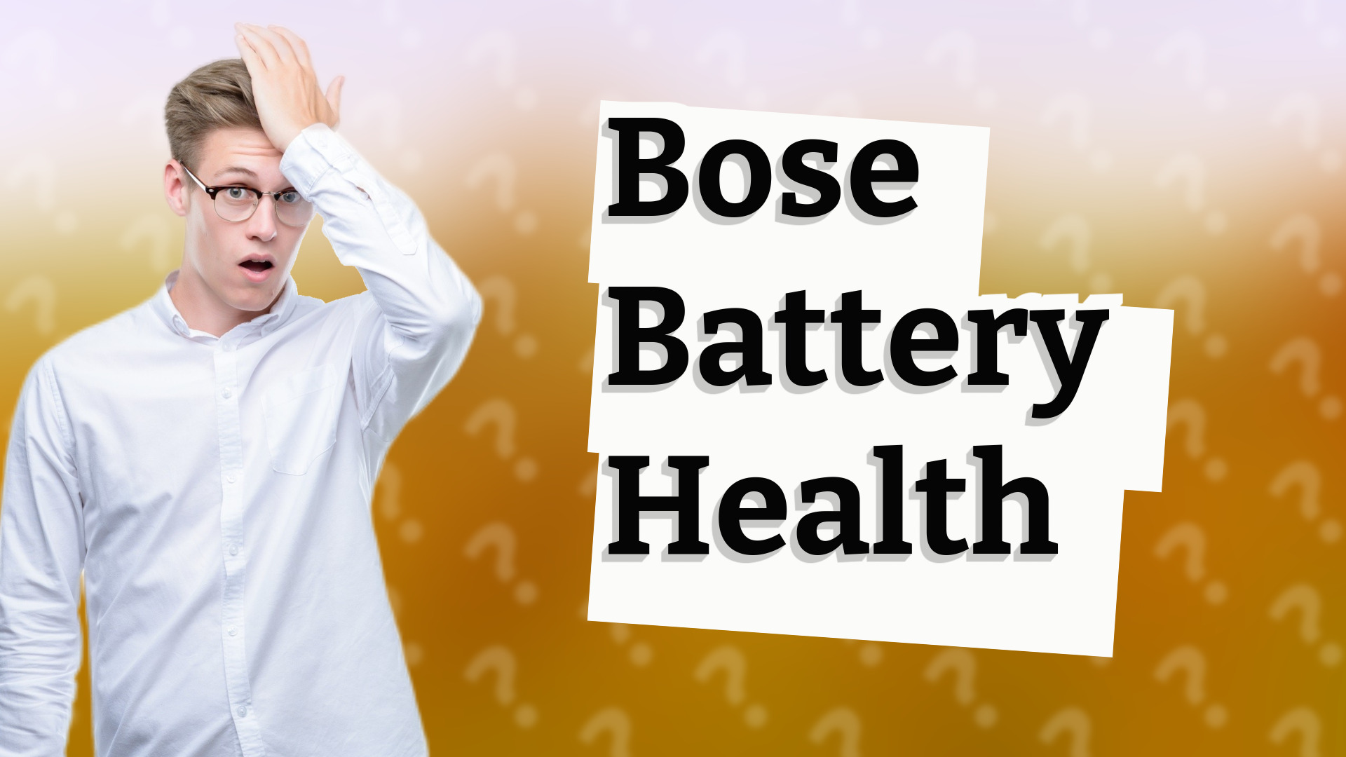 Bose Battery Health
