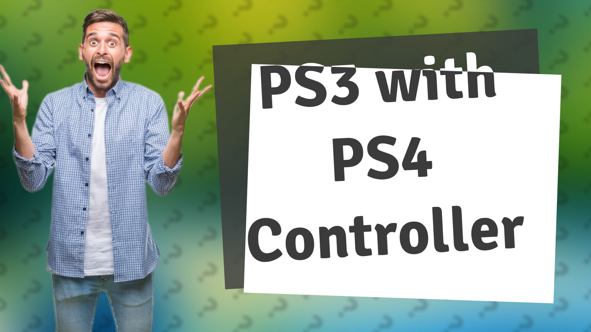 PS3 with PS4 Controller