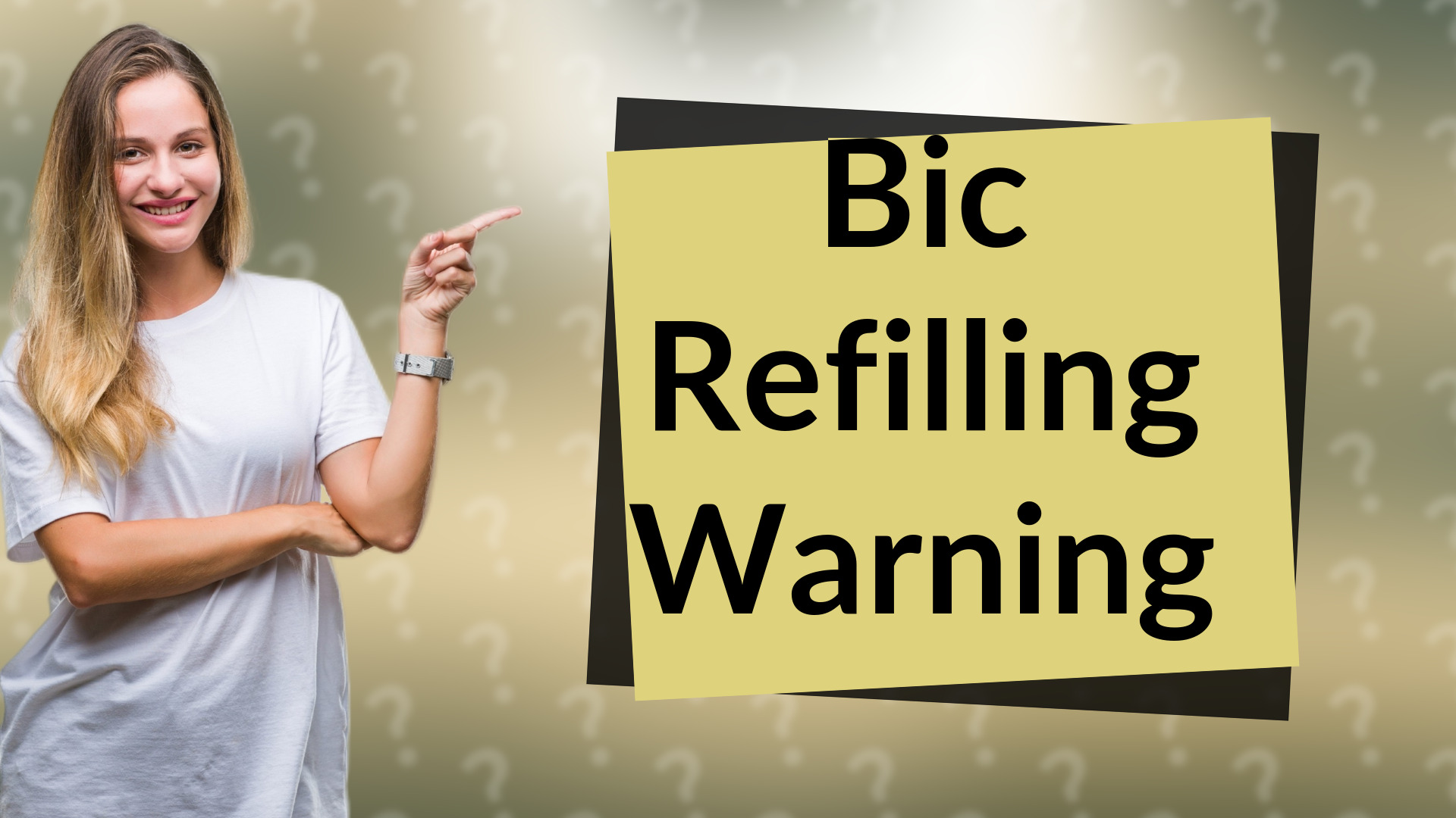 Bic Refilling Warning