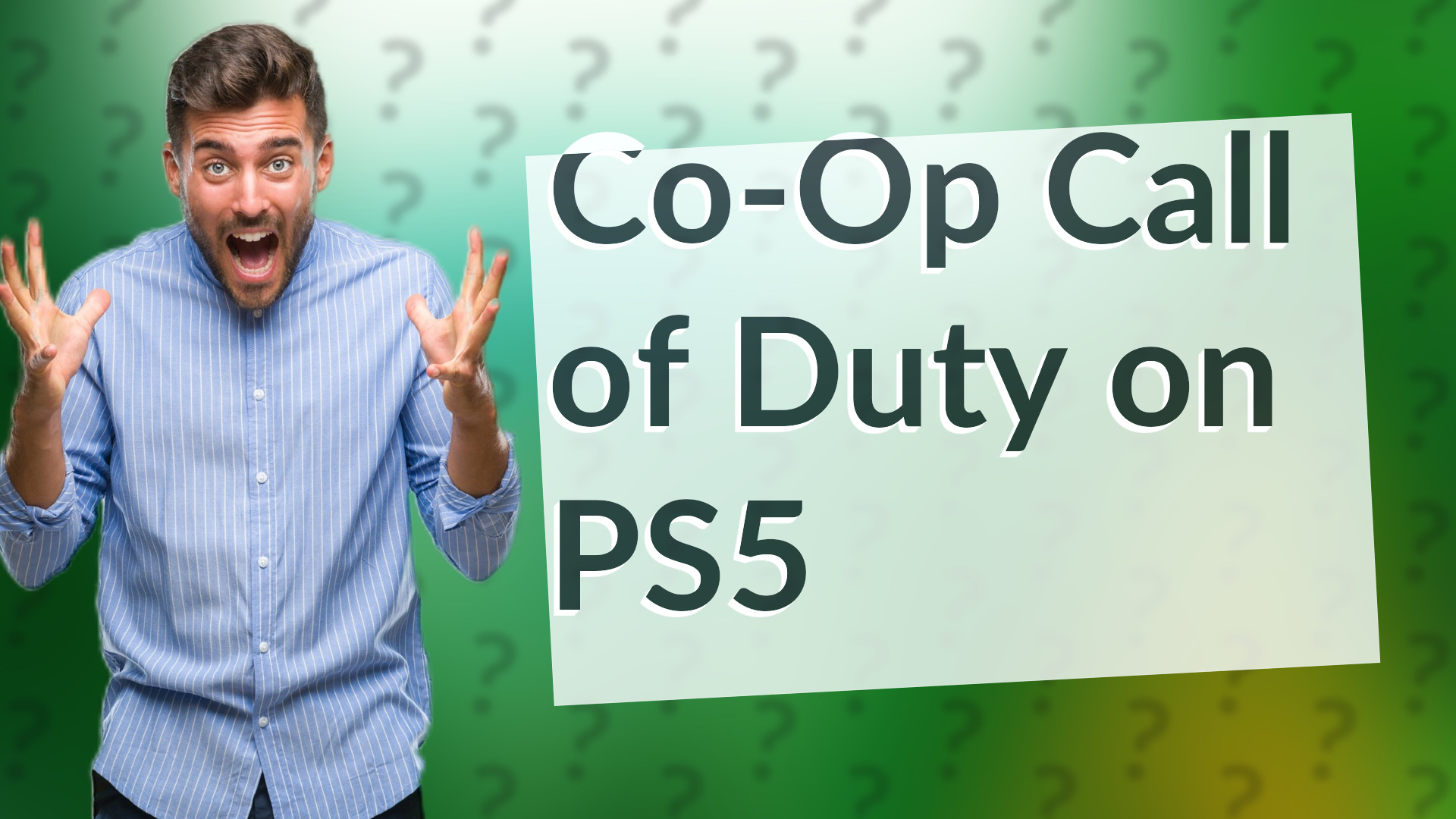 Co-Op Call of Duty on PS5