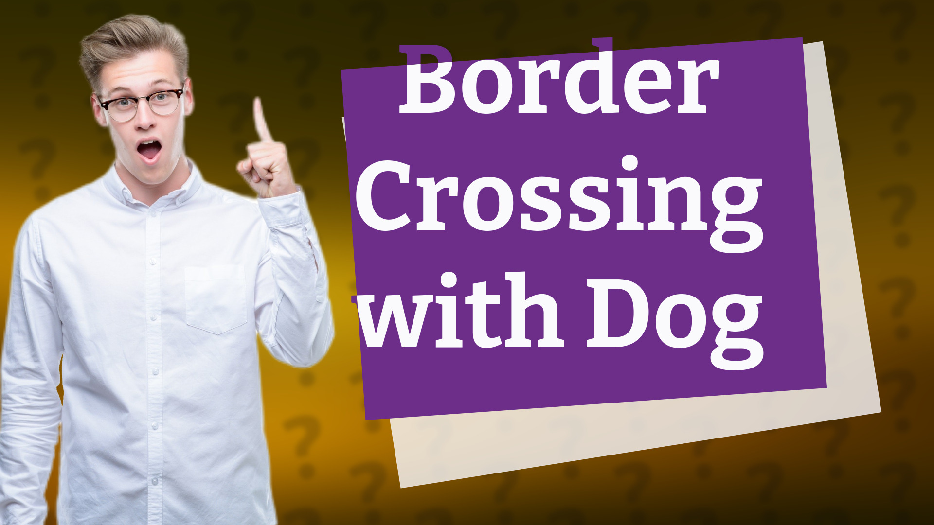 Border Crossing with Dog