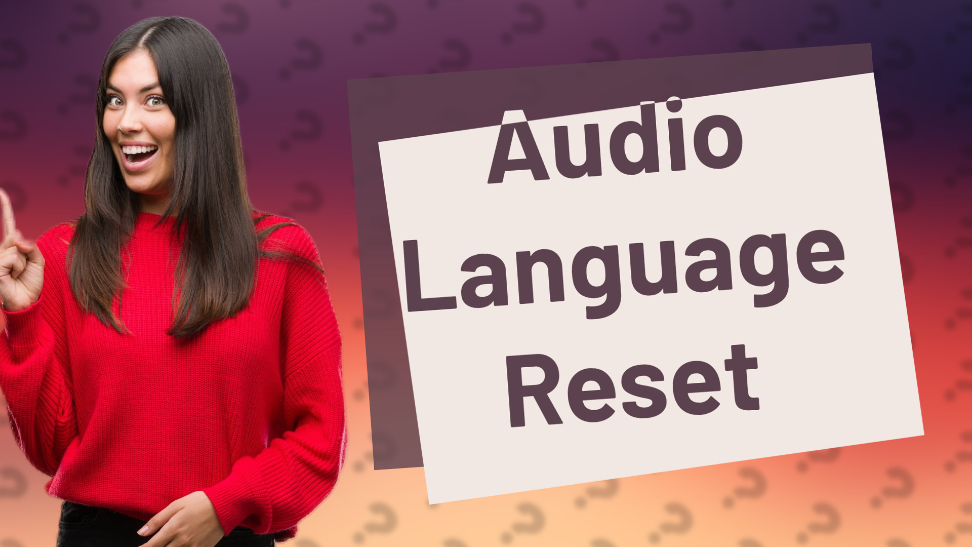 Audio Language Reset