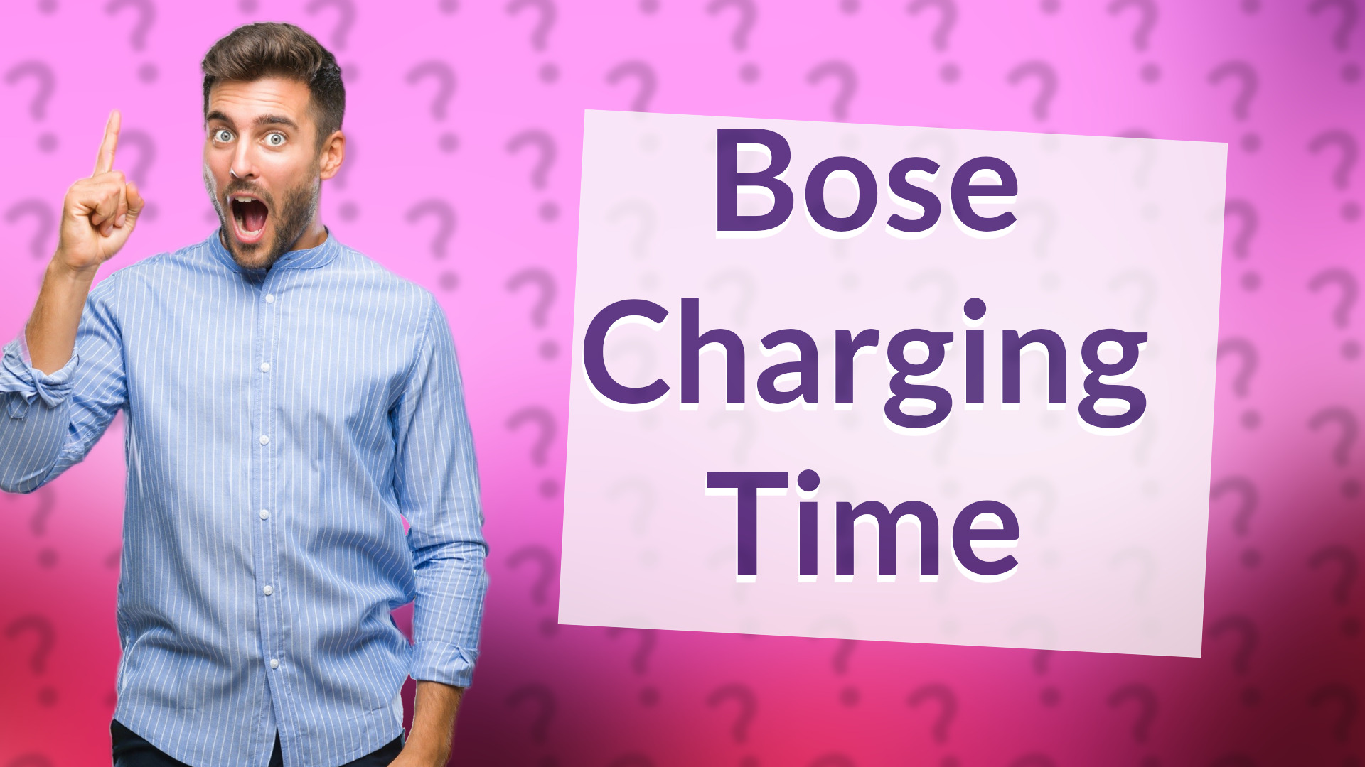 Bose Charging Time