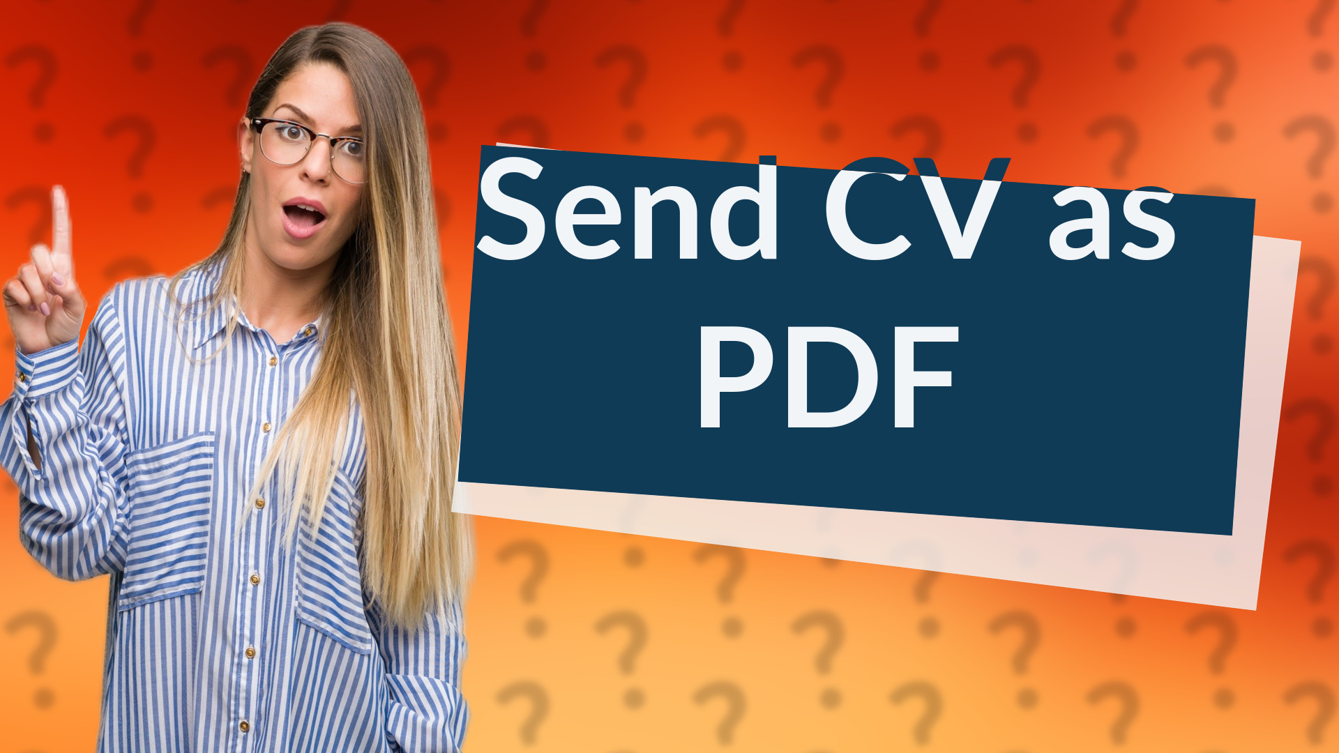 Send CV as PDF