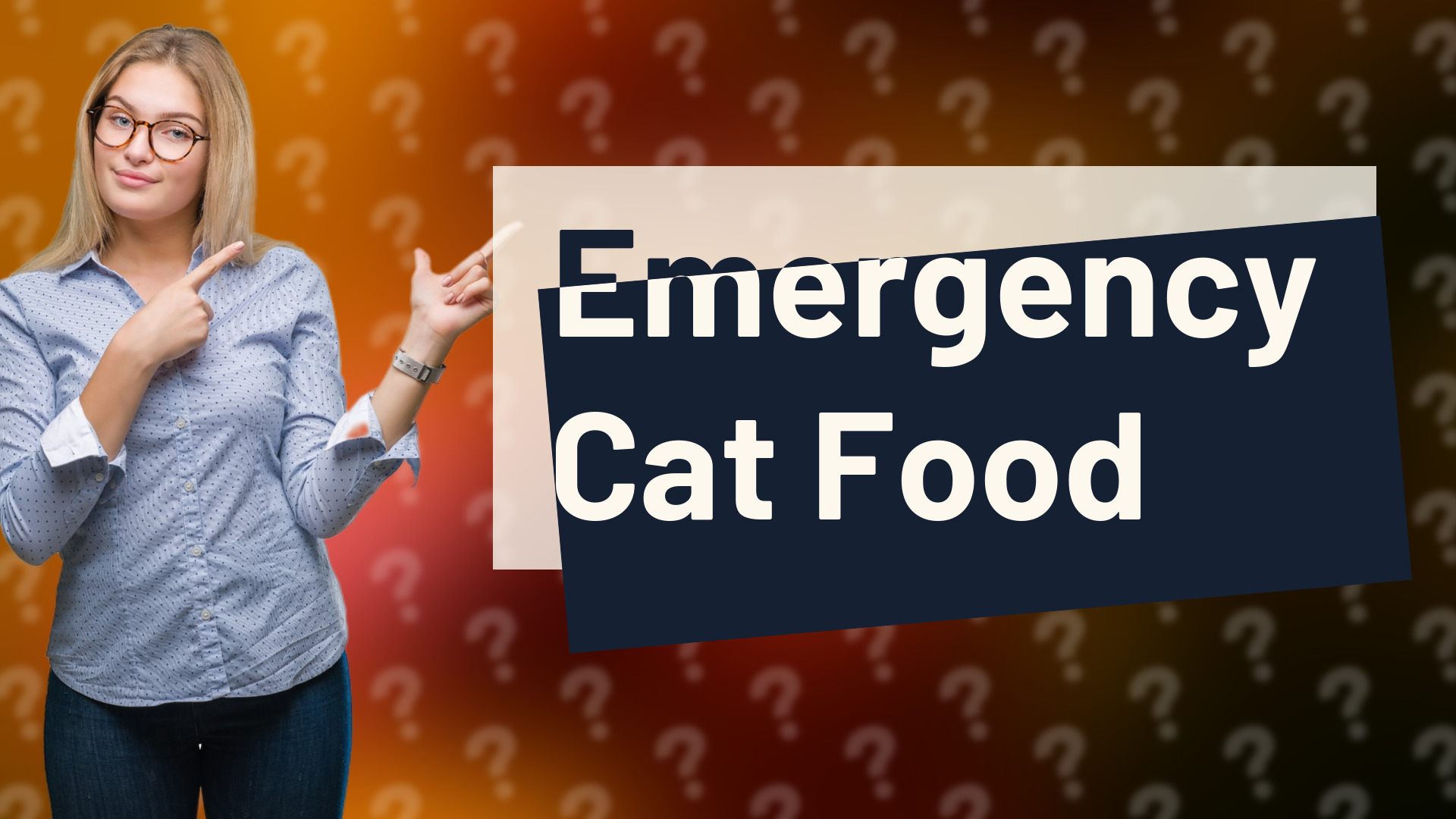 Emergency Cat Food