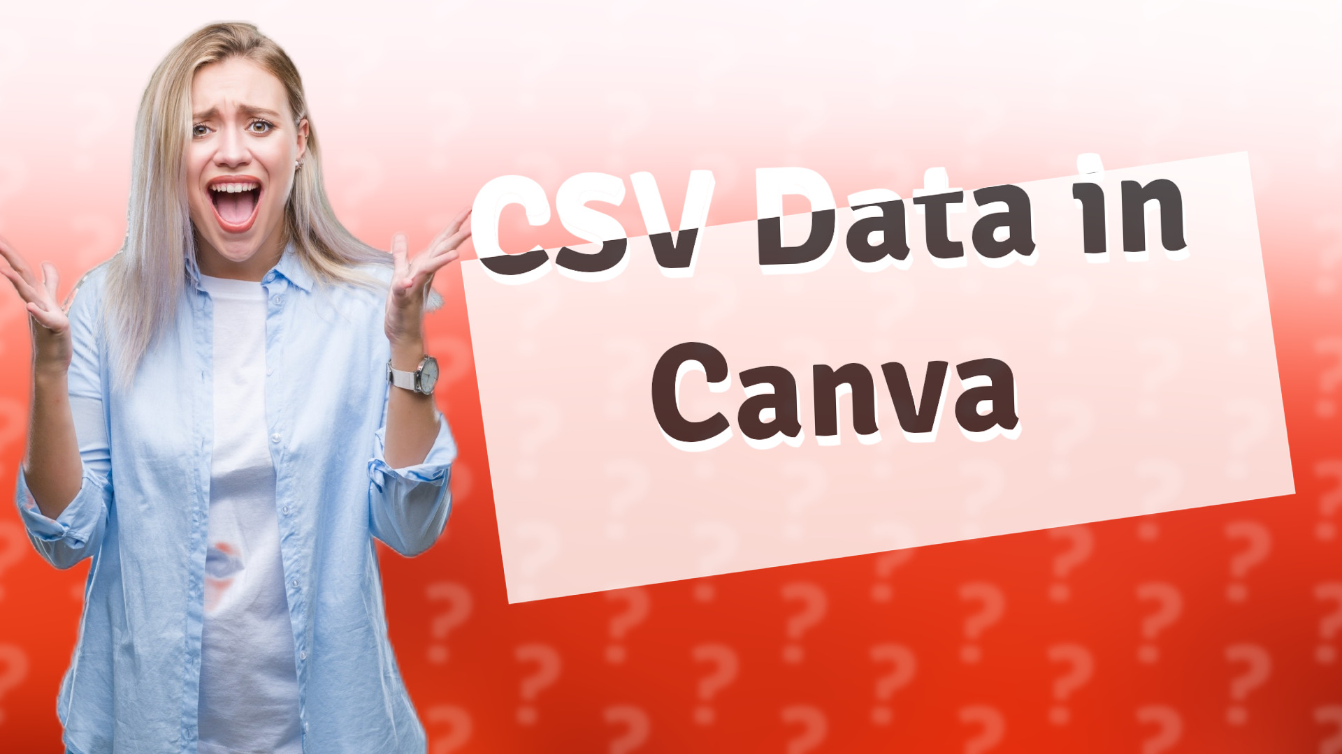 CSV Data in Canva