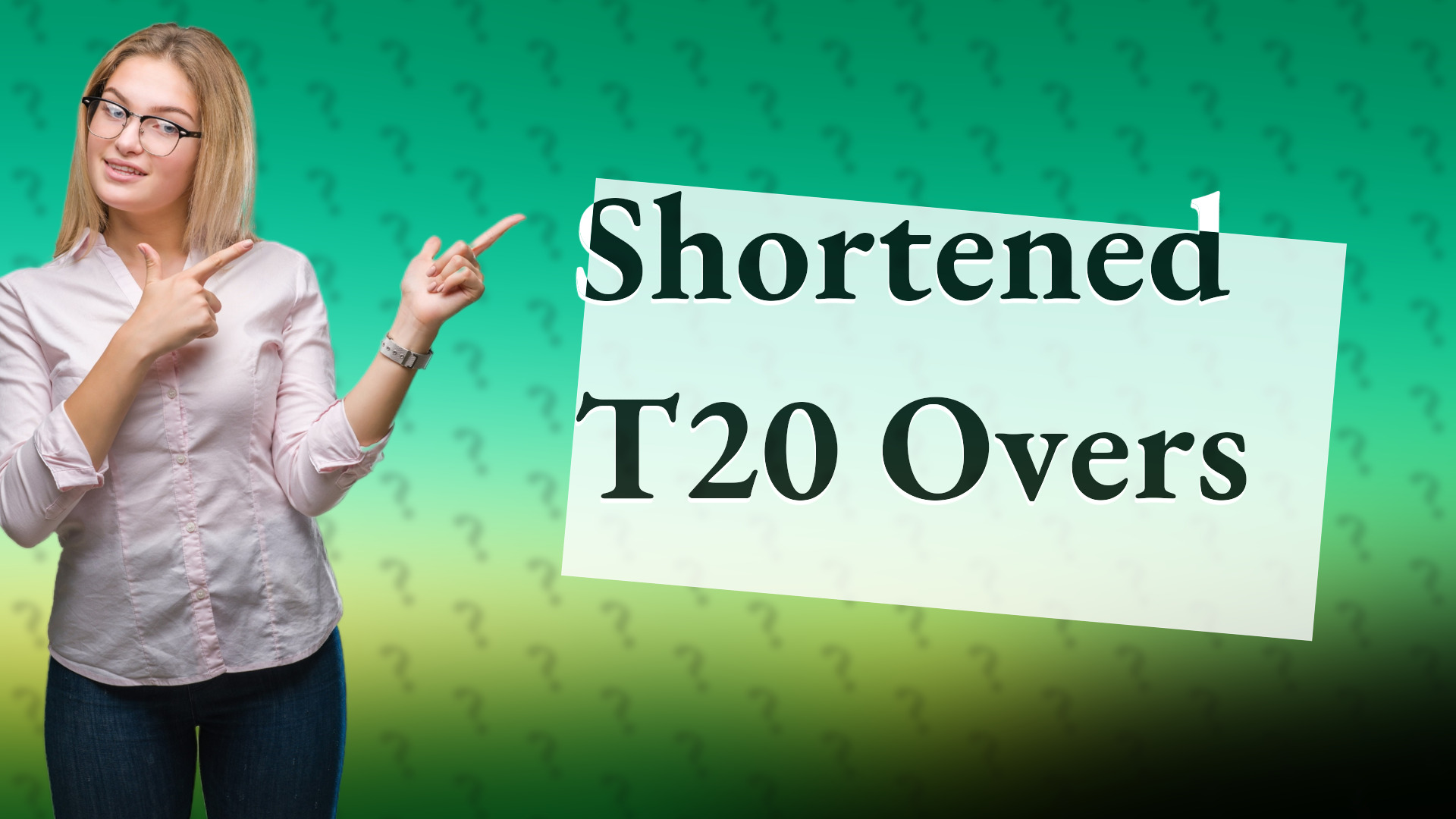 Shortened T20 Overs