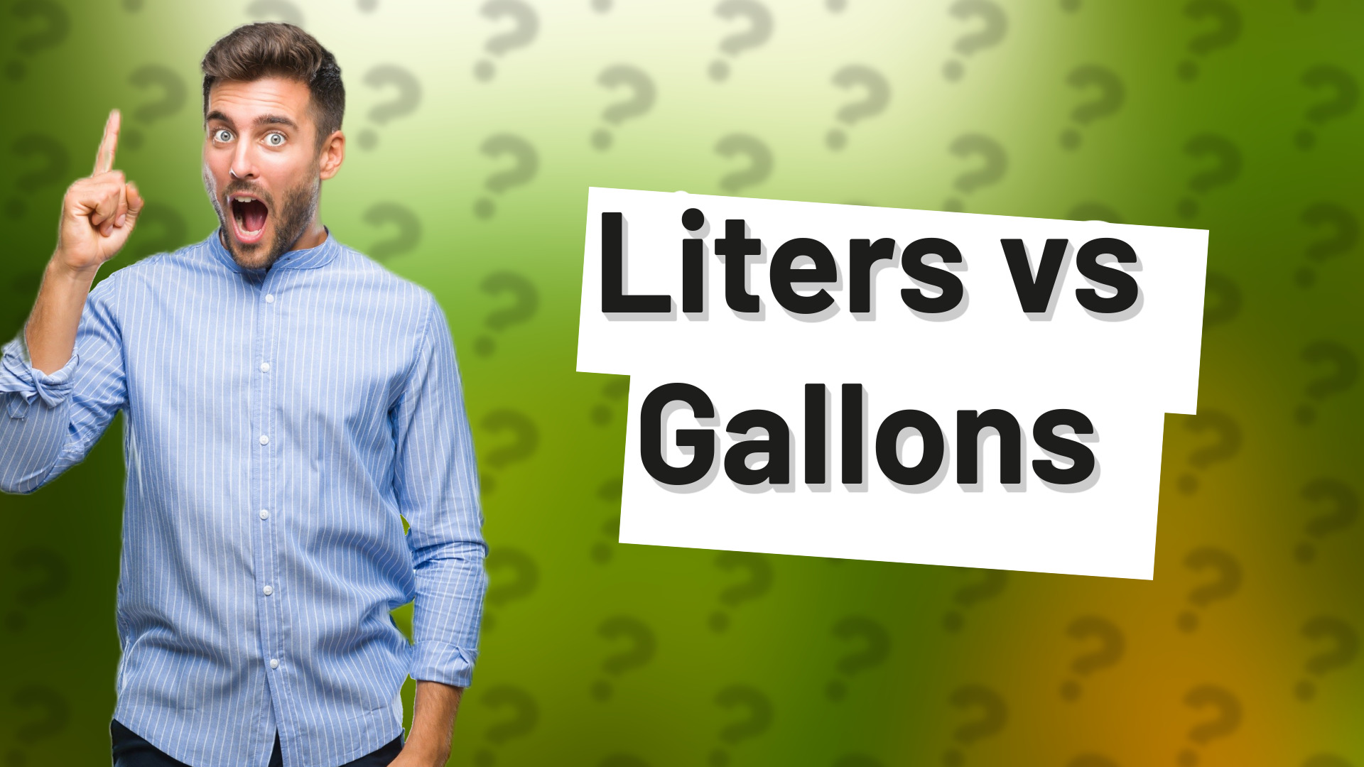 Liters vs Gallons