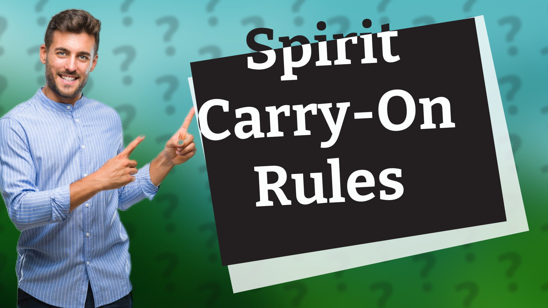 Spirit Carry-On Rules