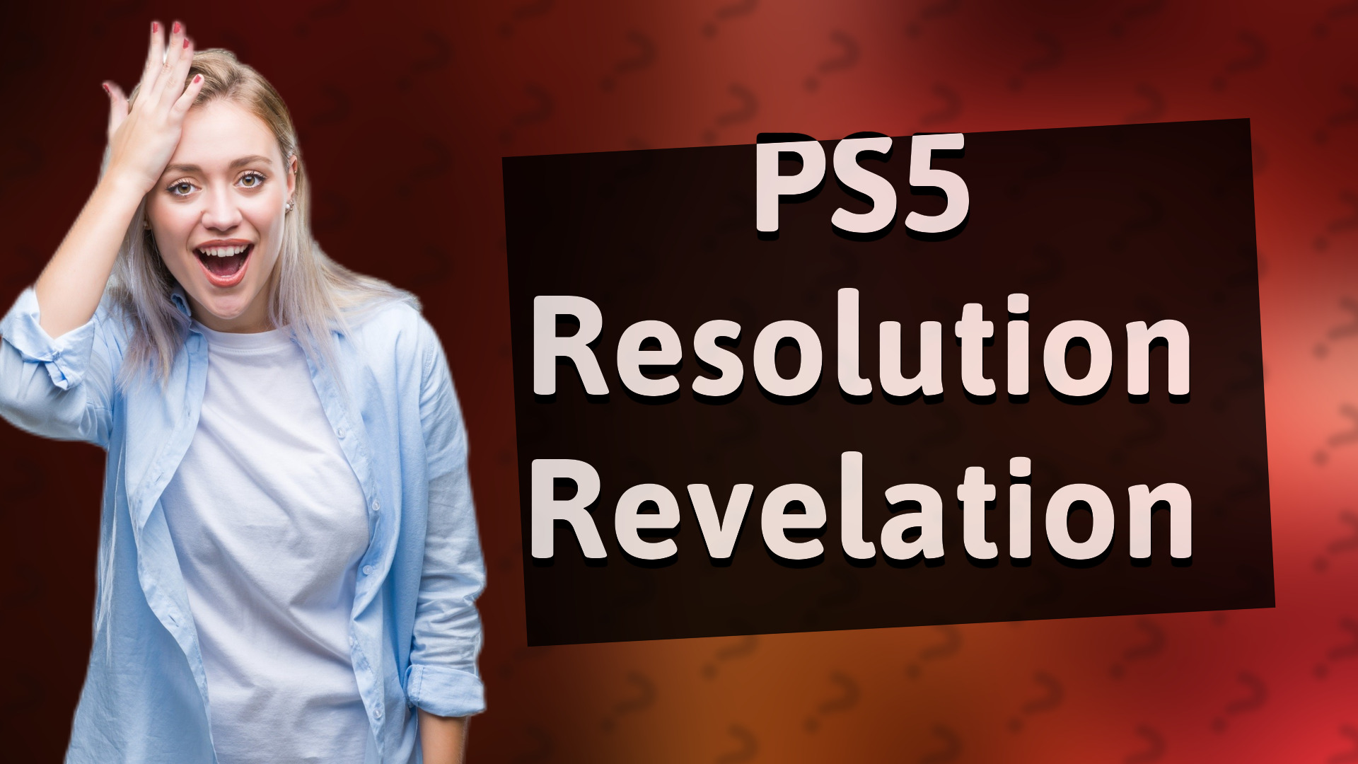 PS5 Resolution Revelation
