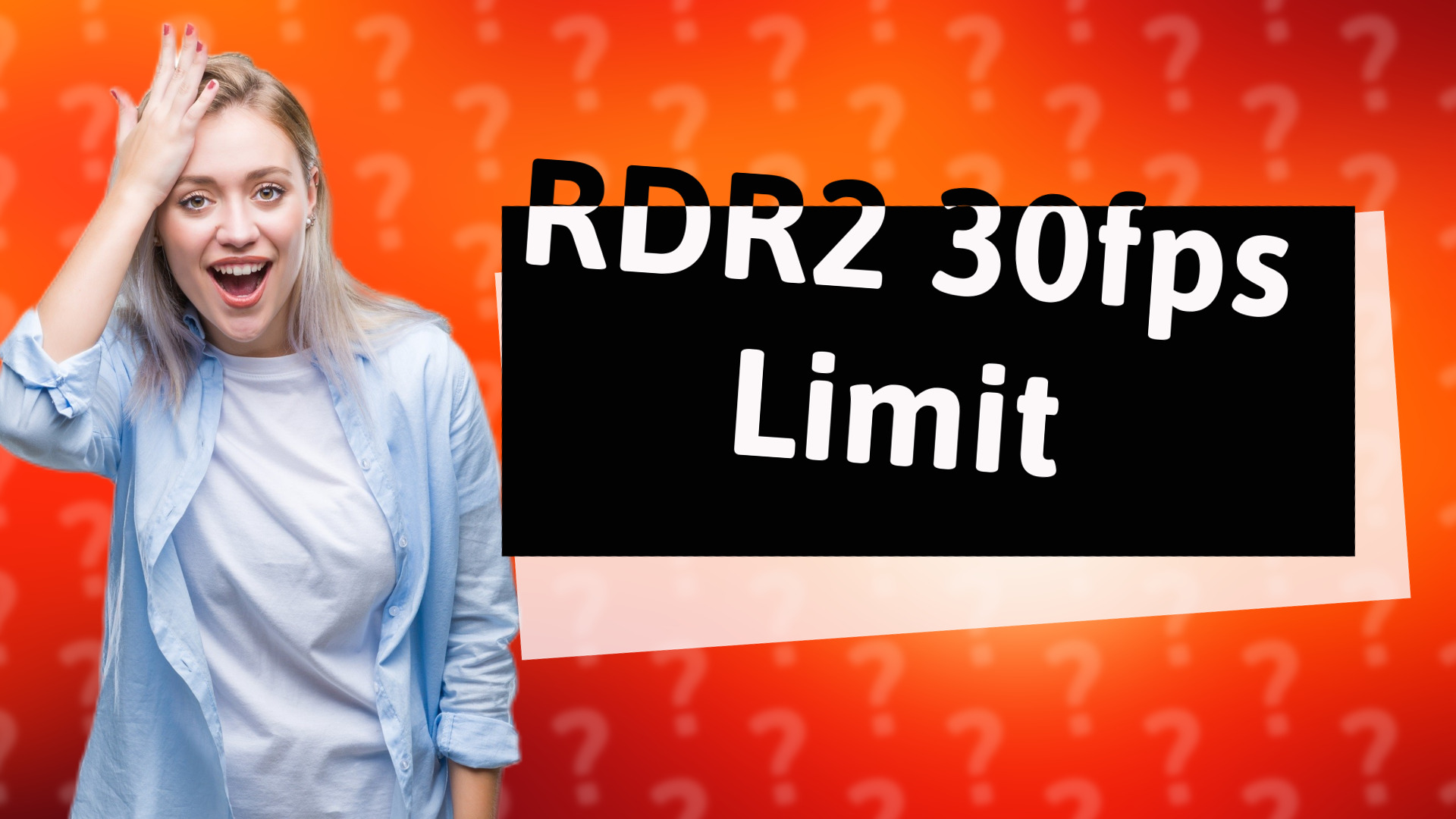 RDR2 30fps Limit