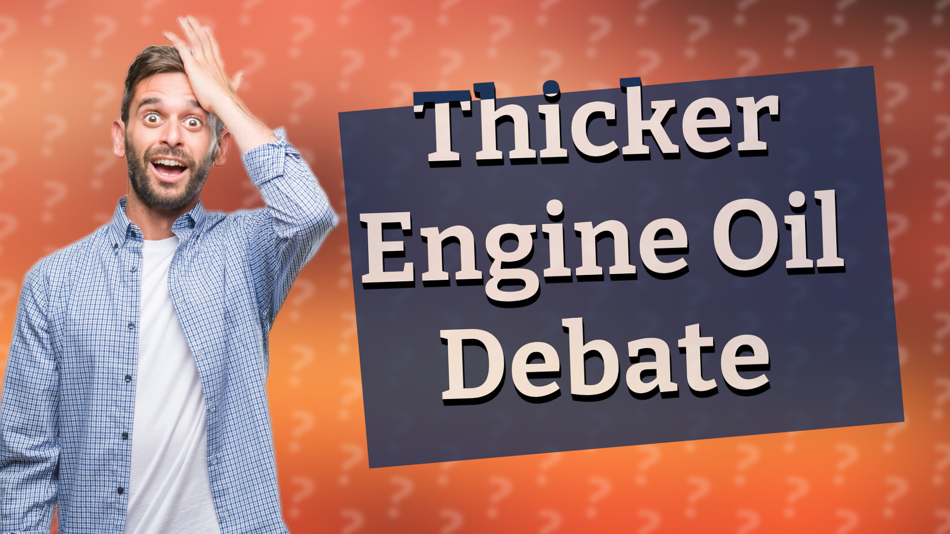 Thicker Engine Oil Debate