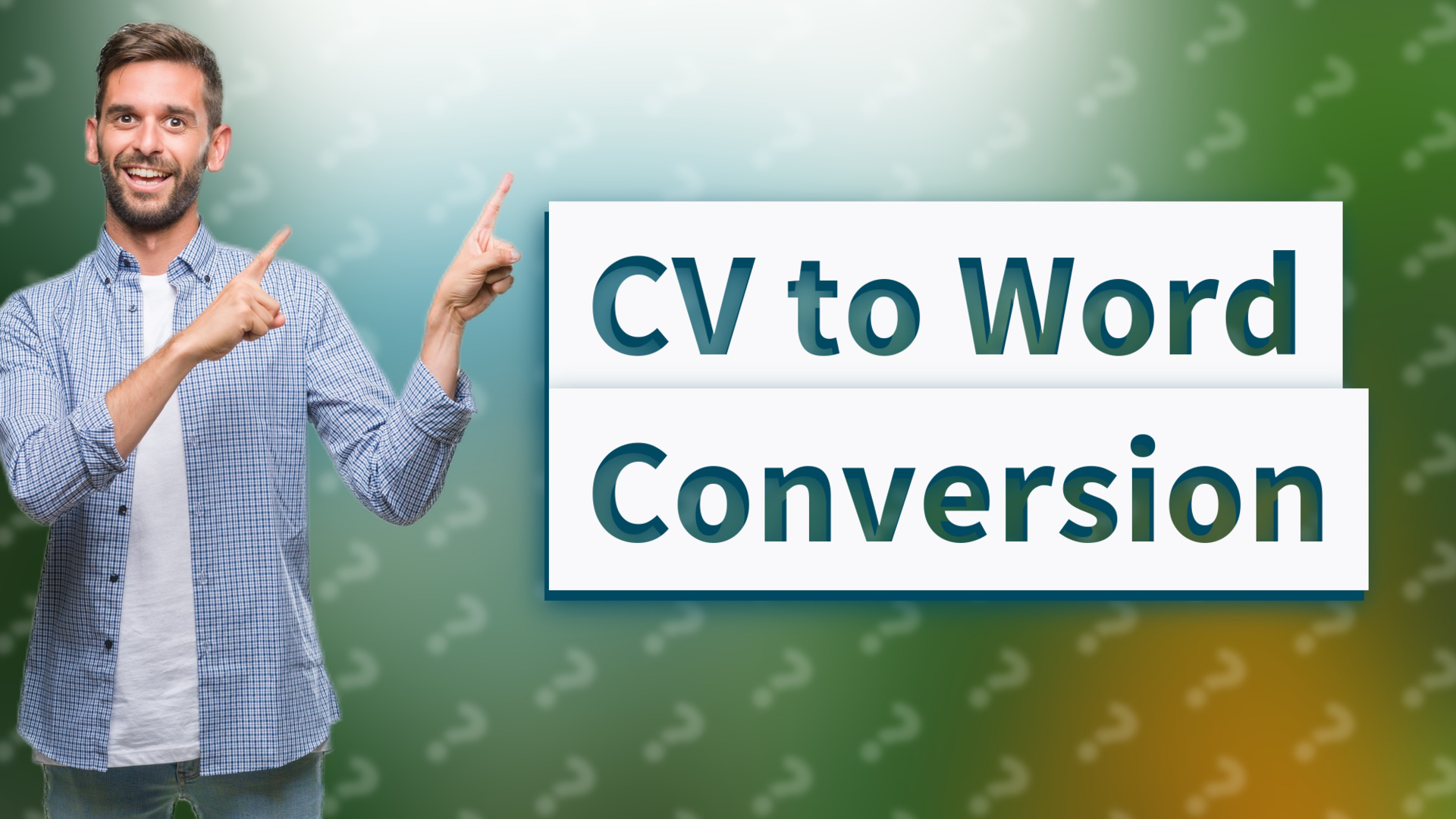 CV to Word Conversion
