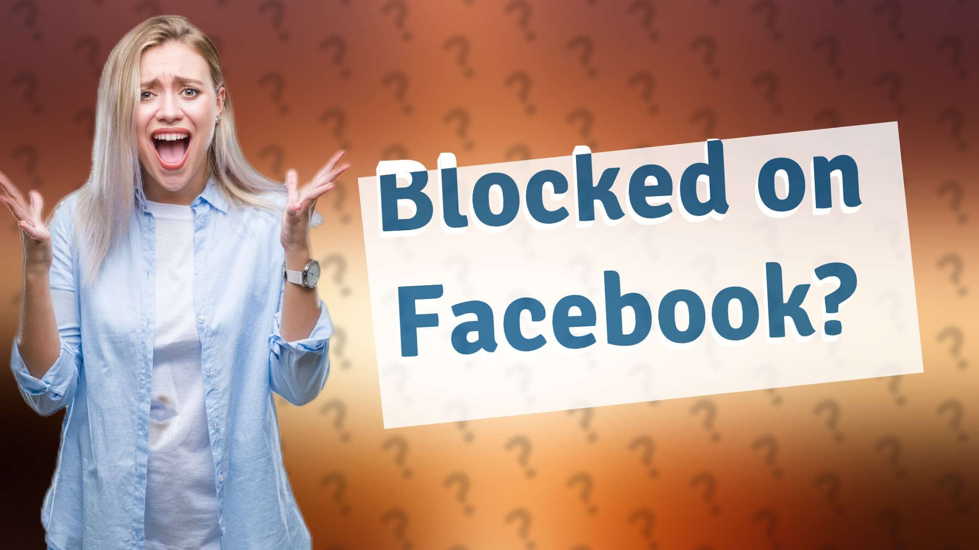 Blocked on Facebook?