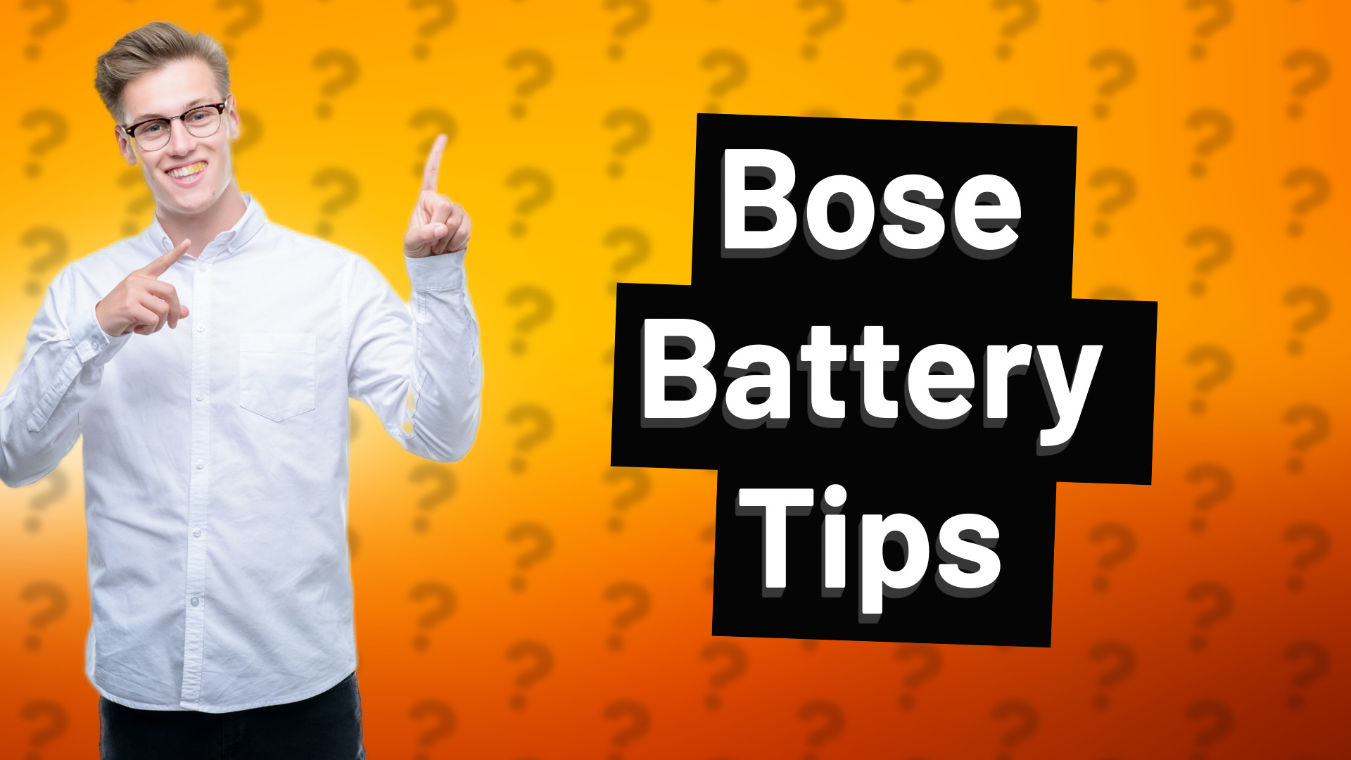 Bose Battery Tips