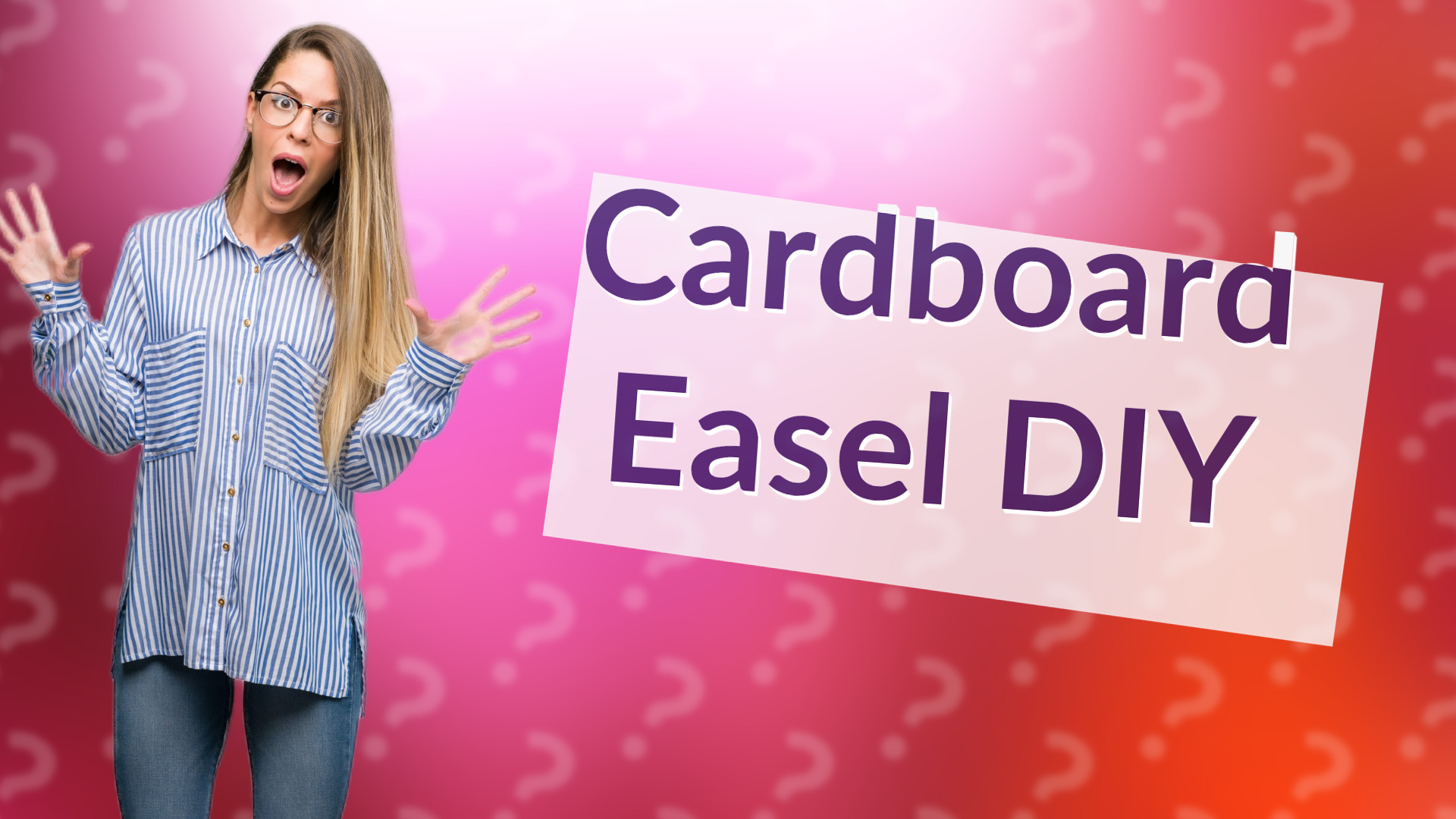Cardboard Easel DIY