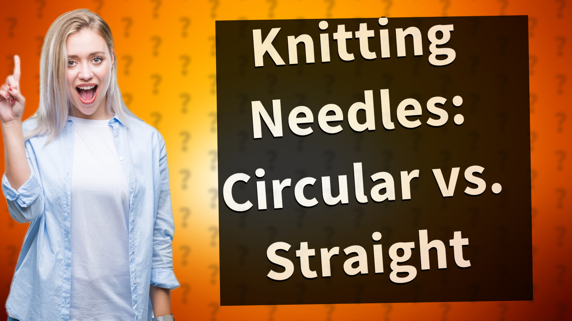 Knitting Needles: Circular vs. Straight