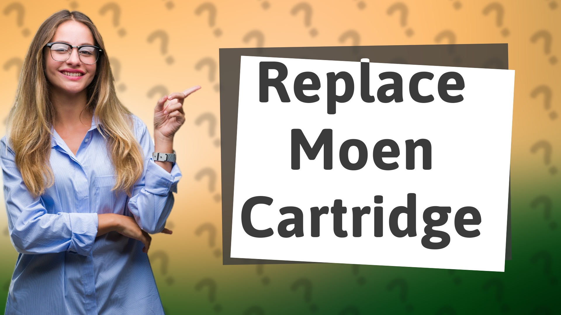 Replace Moen Cartridge