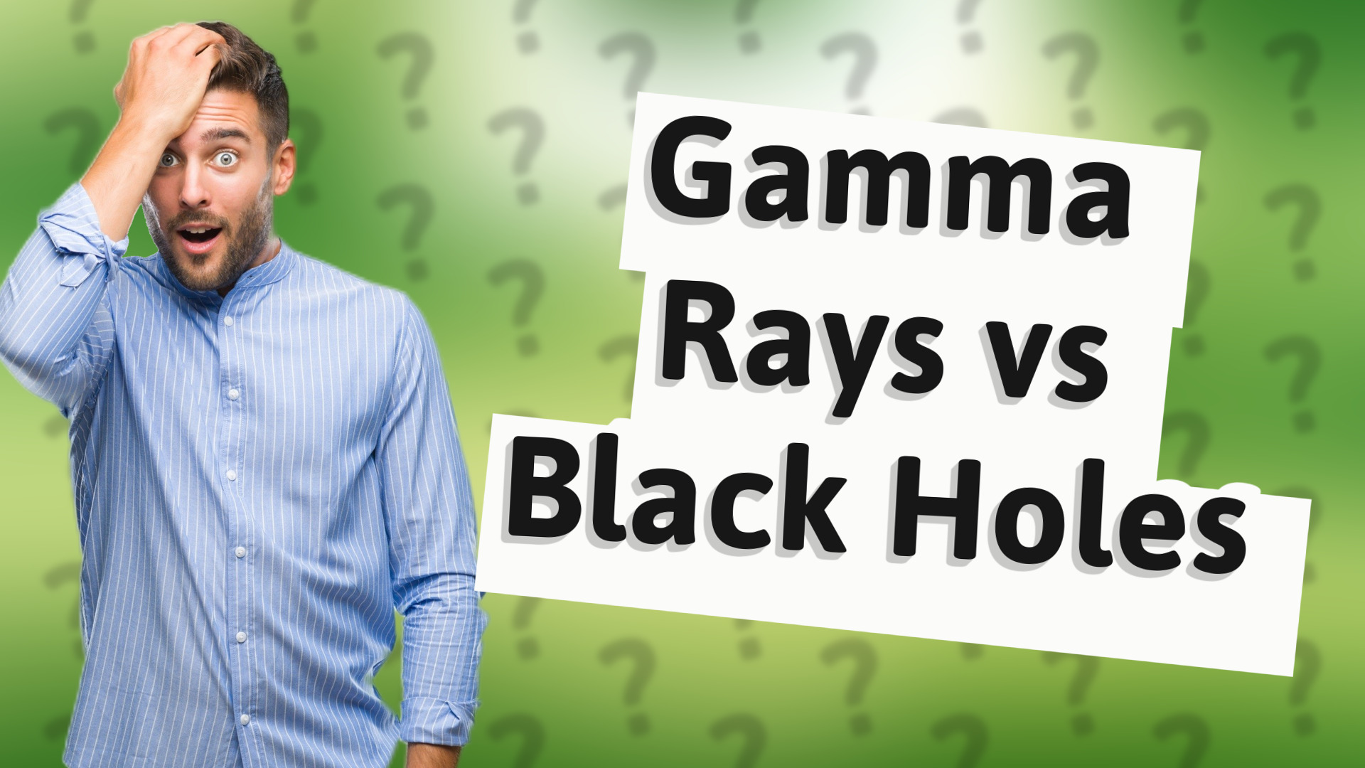 Gamma Rays vs Black Holes