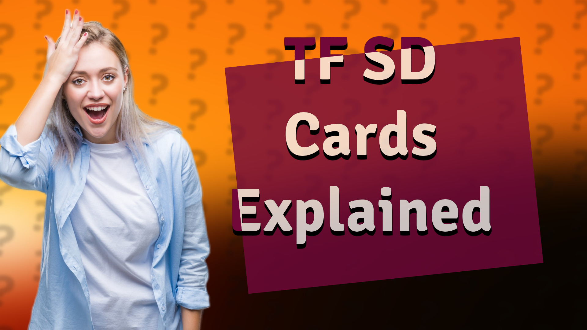 TF SD Cards Explained