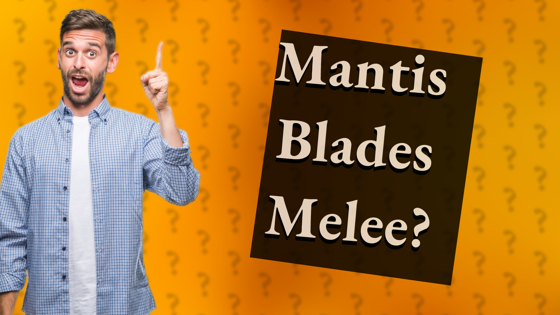 Mantis Blades Melee?
