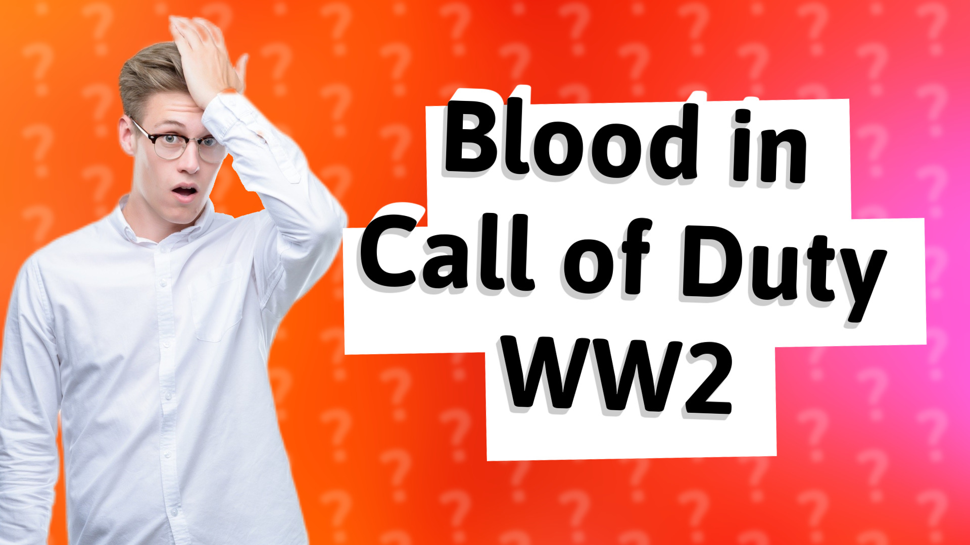 Blood in Call of Duty WW2